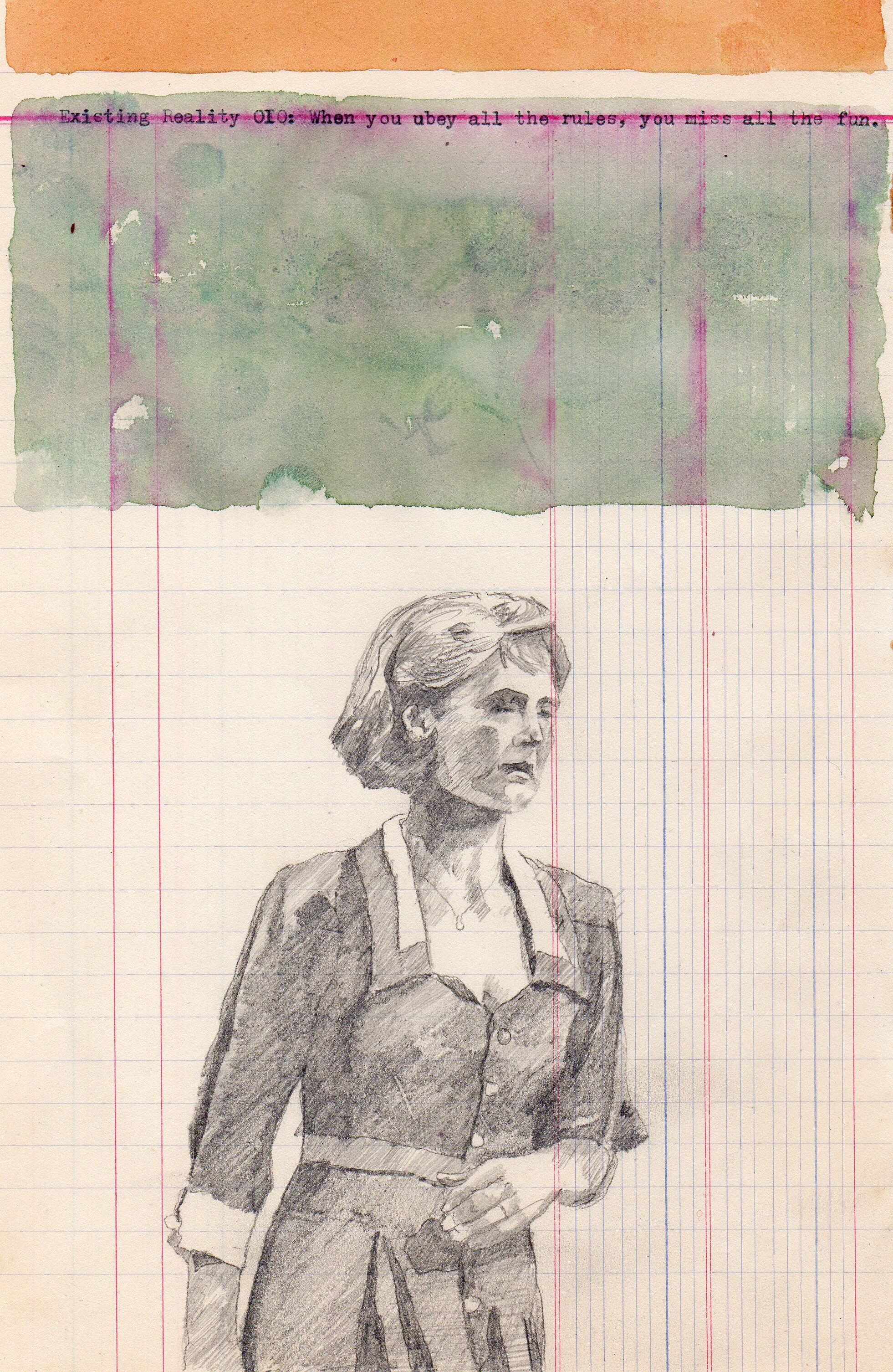 existing reality sketch 010 / watercolour on paper / 2018 / sold