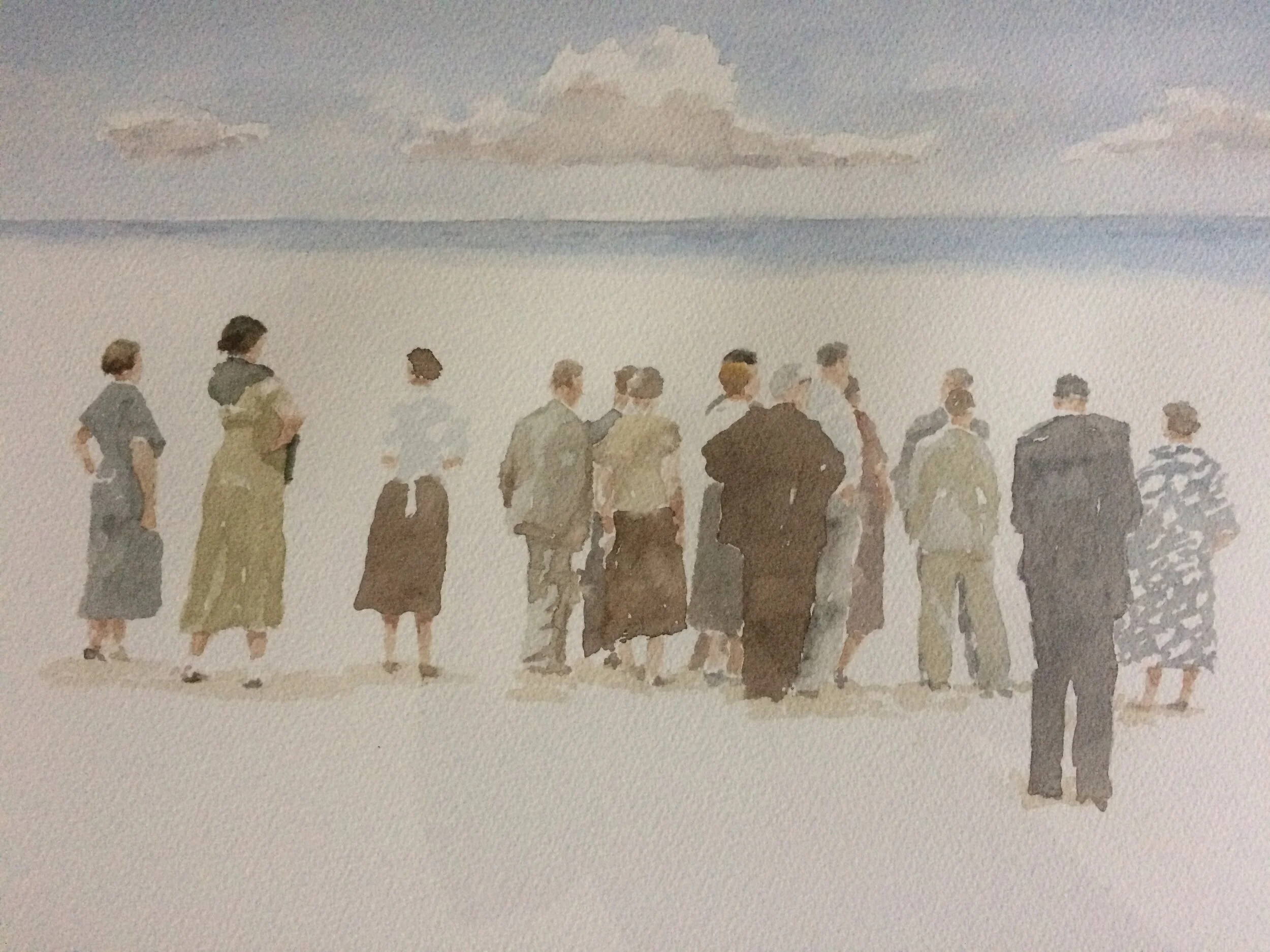 Blue Horizon / Watercolour / 31 x 41 cm / 2019