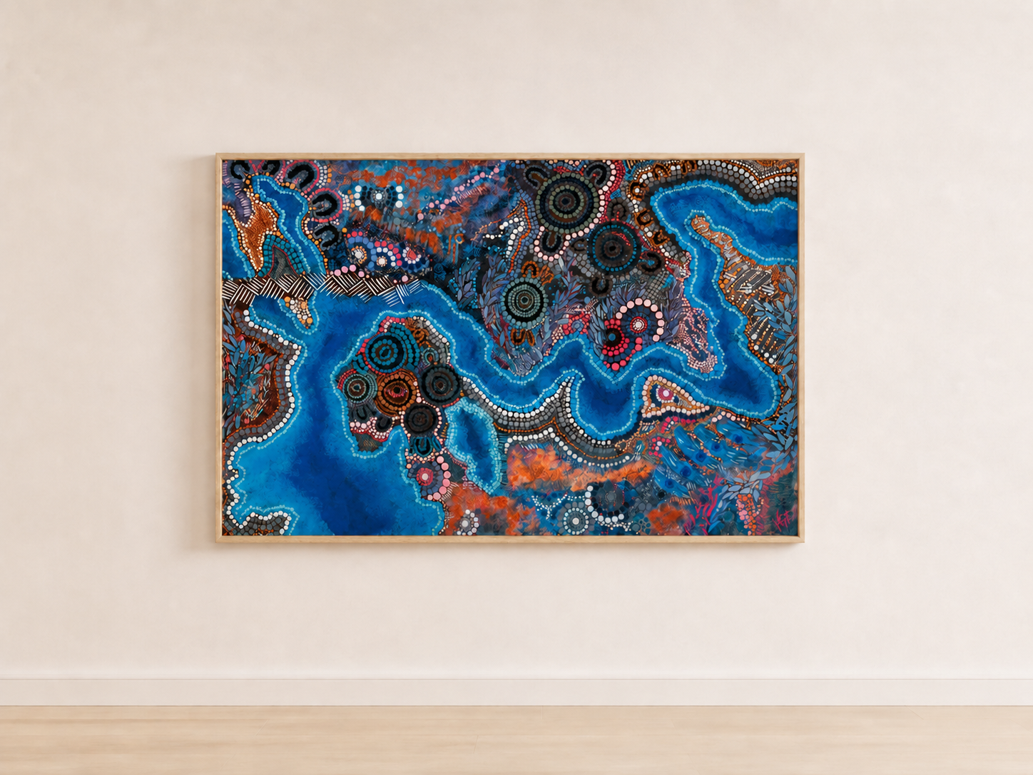 Bunjil-over-Wurundjeri-Land-landscape-oak-frame-canvas-print.png