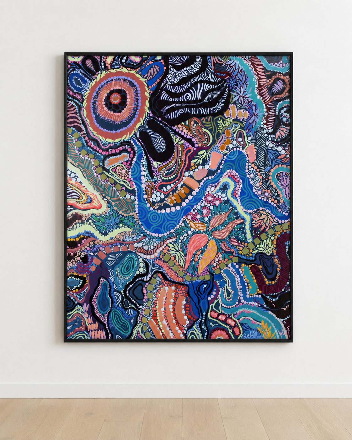0078.journey.to.our.gathering.place.landscape.black.frame.canvas.print.png