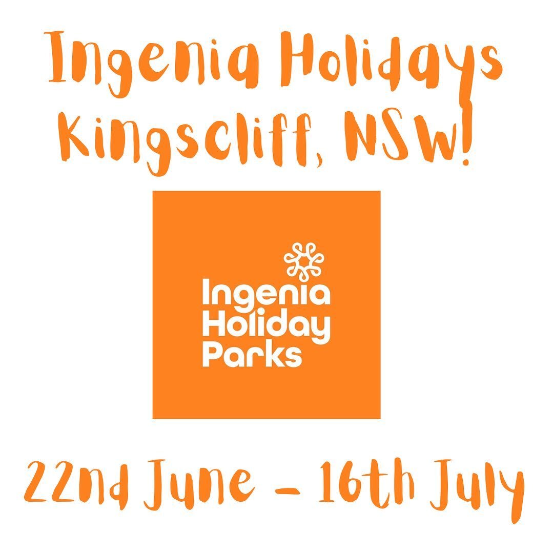 @ingeniaholidays Kingscliff we are comin&rsquo; in hot!!

Pumped to be setting up in this beautiful park for the School Holidays!

Open 7.30am - 12pm Wednesday to Sunday right through the holidays!

Hot drinks, Iced Lattes &amp; Chocs, Toasties and m