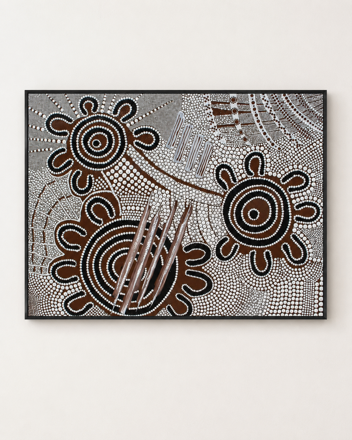 Tribal-harvest-landscape-black-frame-canvas-print.png