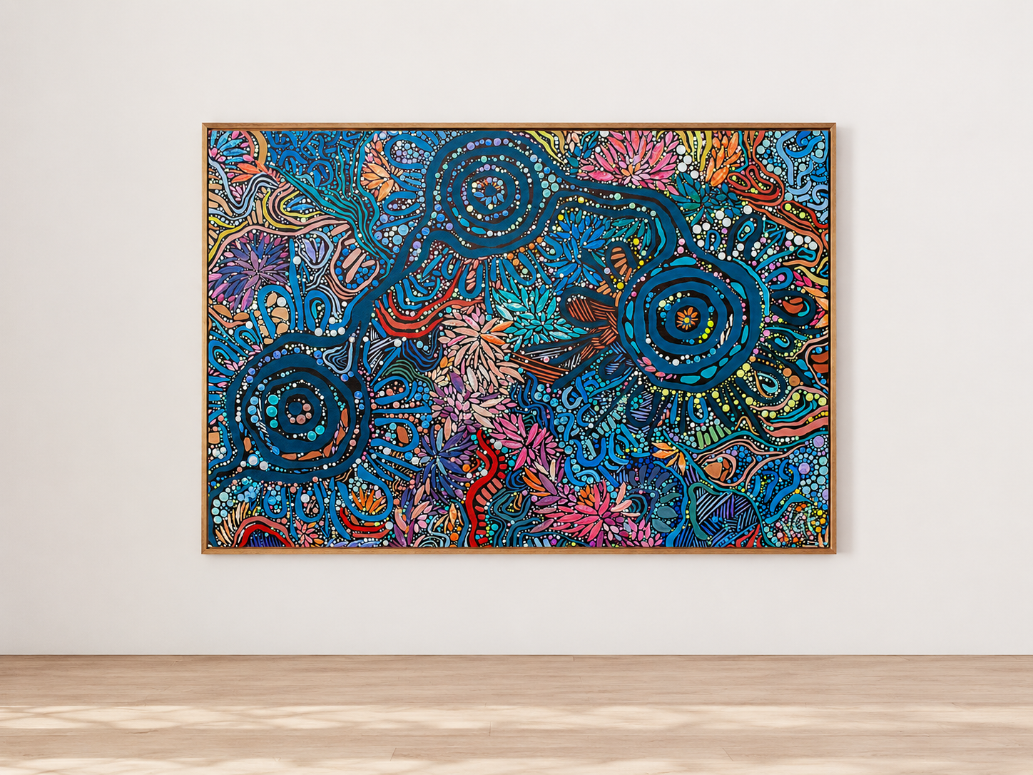 No-Distance-in-dreaming-landscape-oak-frame-canvas-print.png