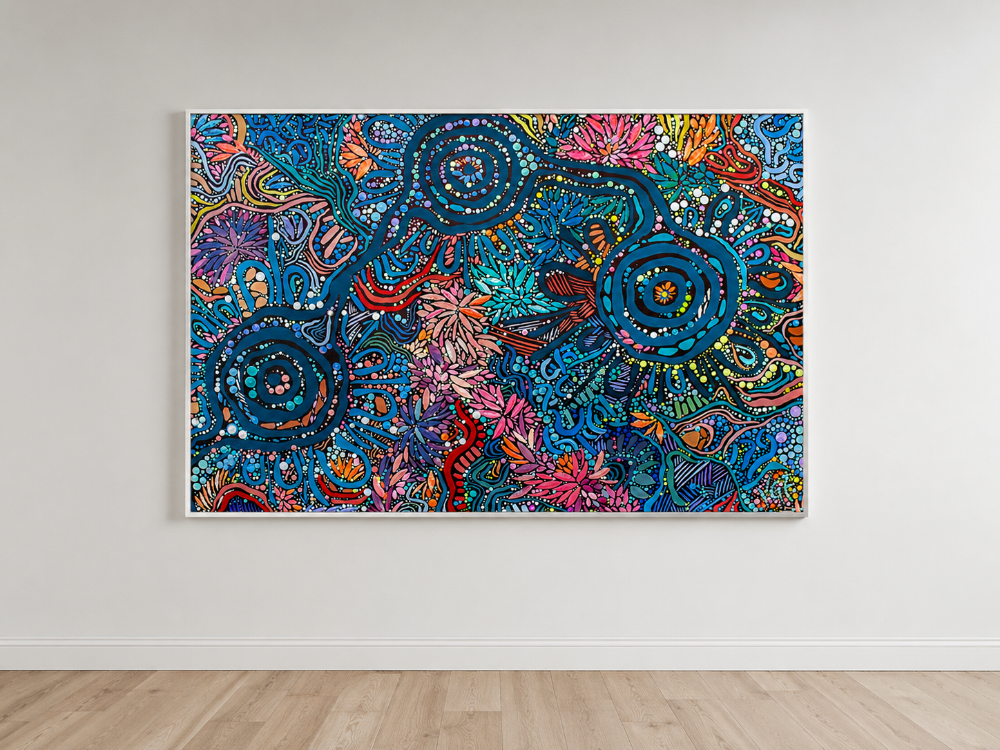 No-Distance-in-dreaming-landscape-White-frame-canvas-print.png