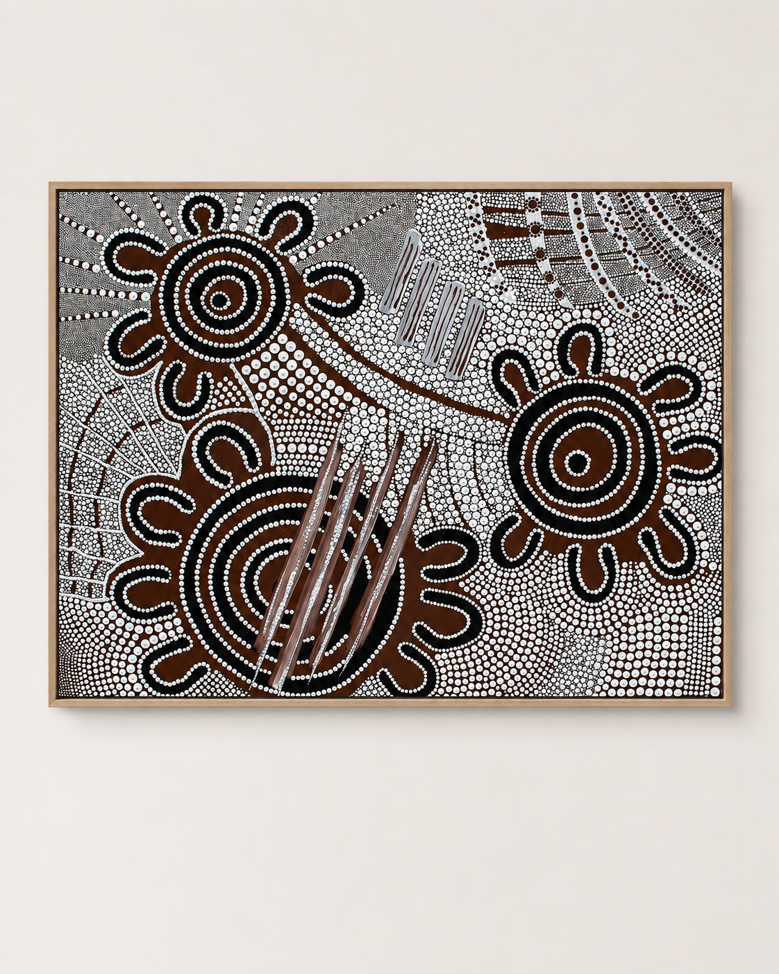 tribal-harvest-landscape-oak-frame-canvas-print.png