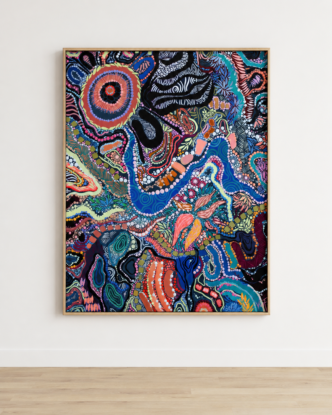 0078.journey.to.our.gathering.place.landscape.oak.frame.canvas.print.png