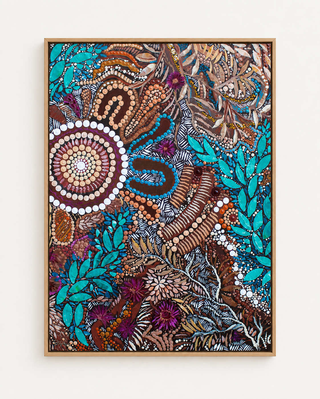 0035-bushg-healing-portrait-oak-frame-canvas-print.png