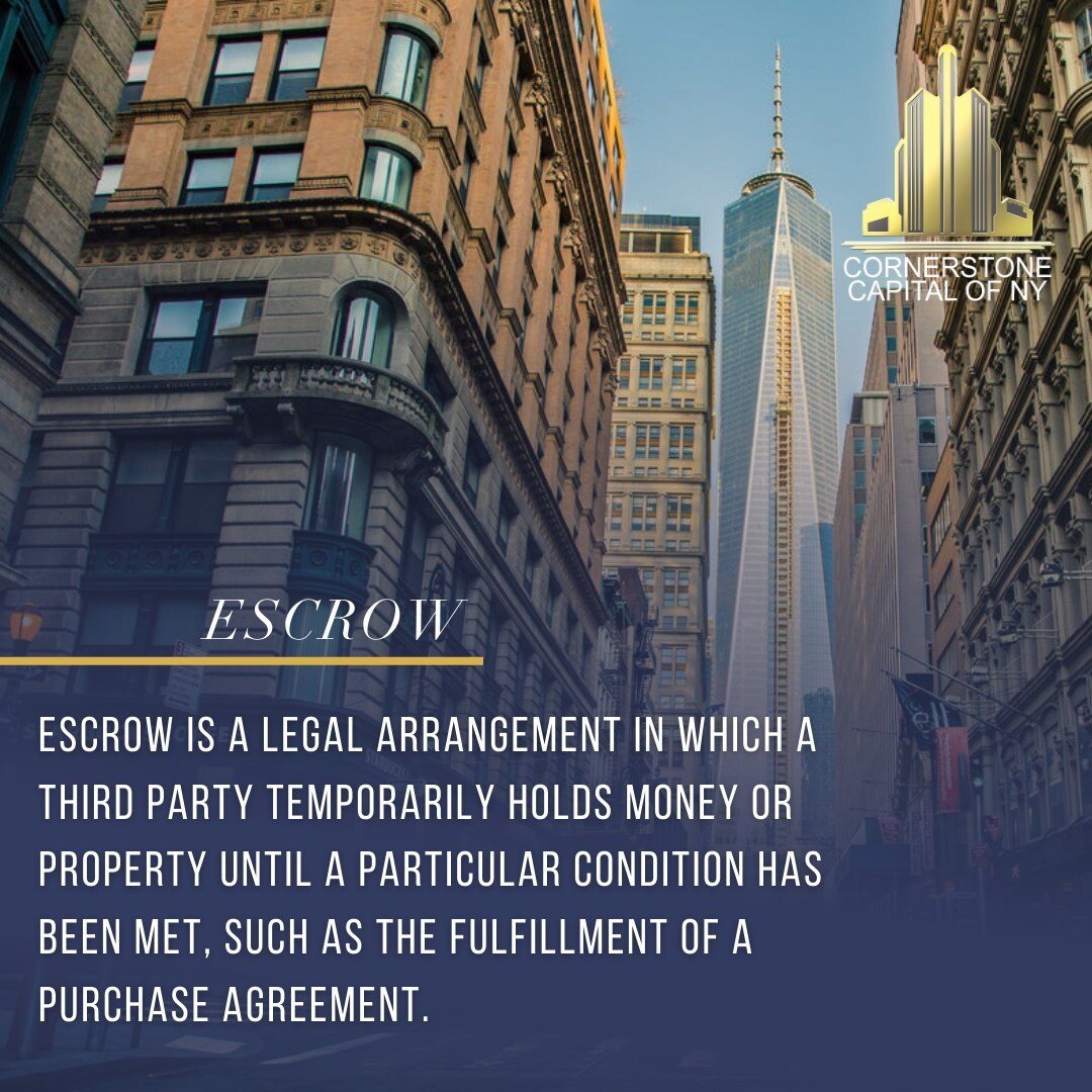 Escrow is an agreement to hold money in trust until certain conditions are met. In the context of mortgage lending, it refers to a lender's agreement to hold borrowers' funds while they pursue loans or invest in other projects. Most often, escrow acc