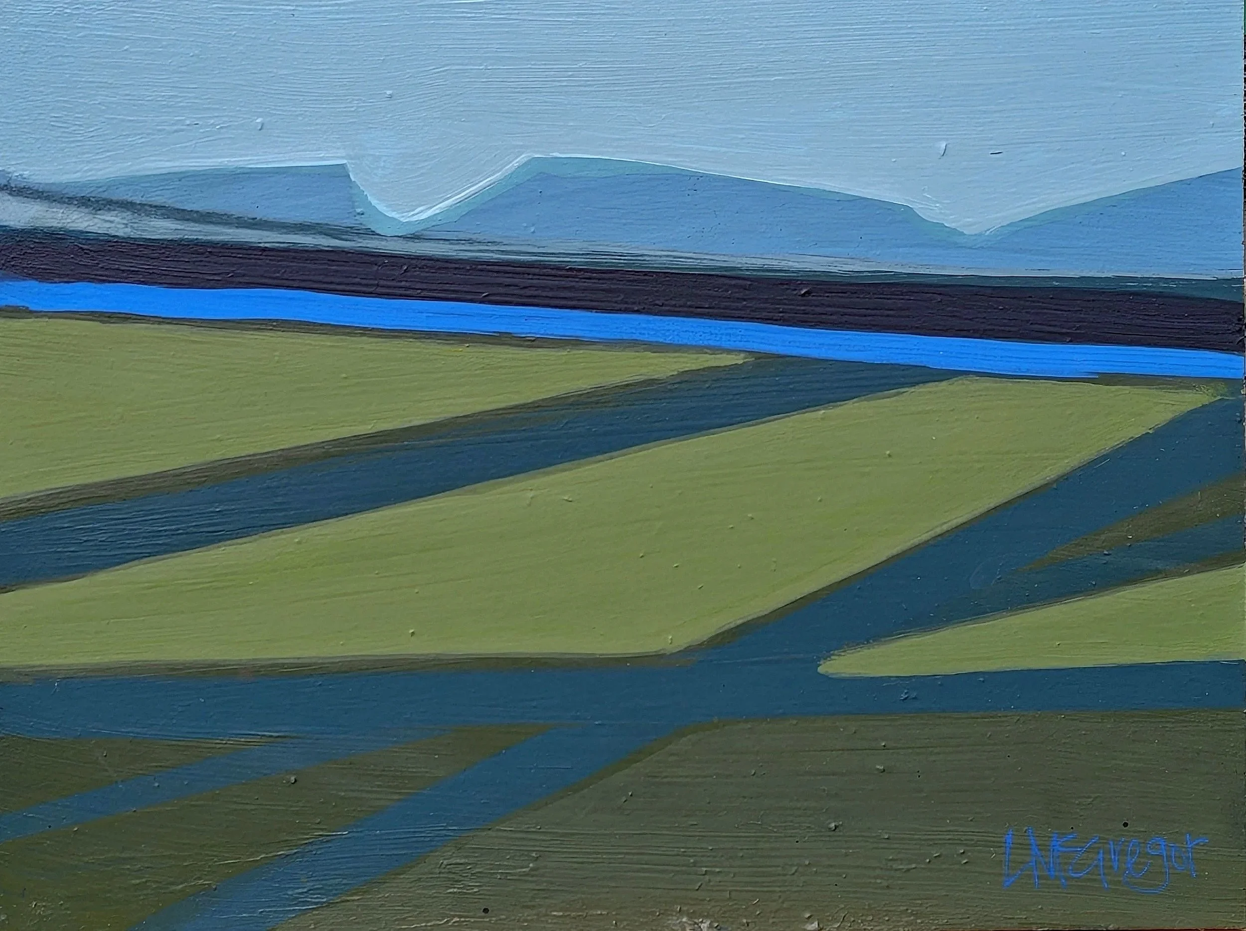 Wheatfields 26.5x20 cm