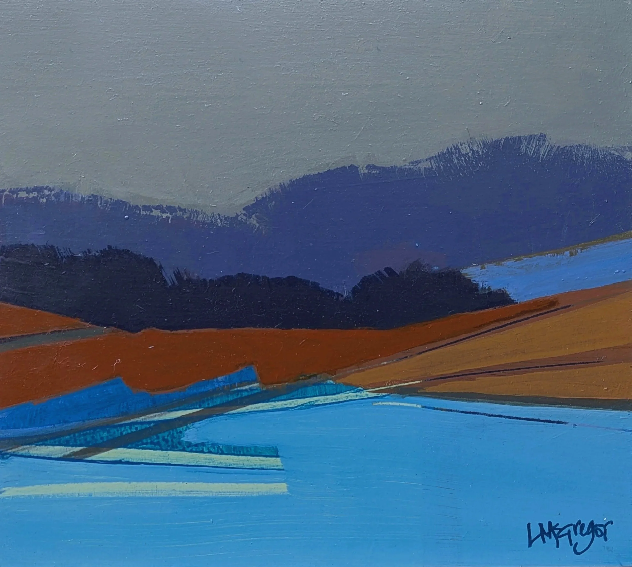 Small unframed paintings