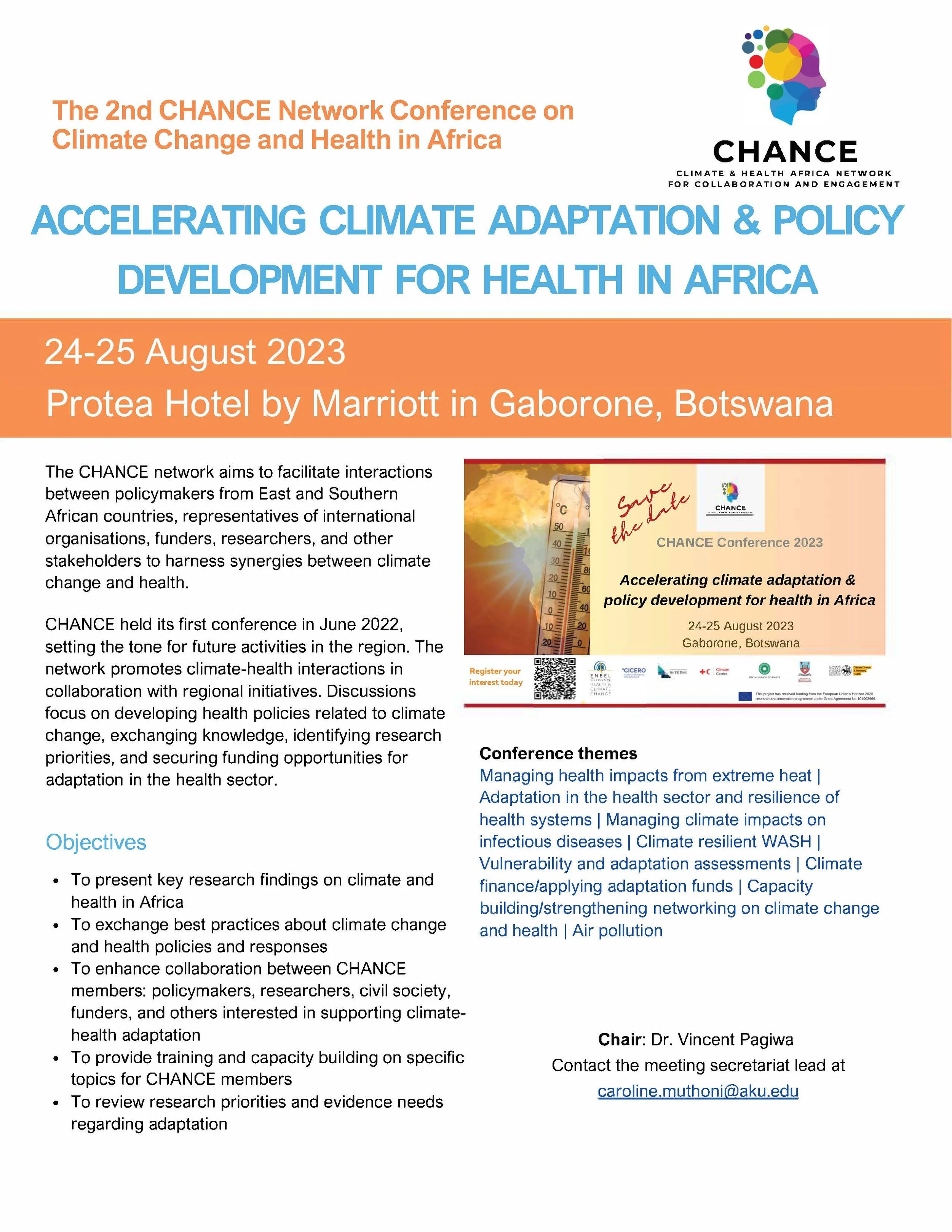 2nd CHANCE conference on Accelerating Climate Adaptation & Policy ...