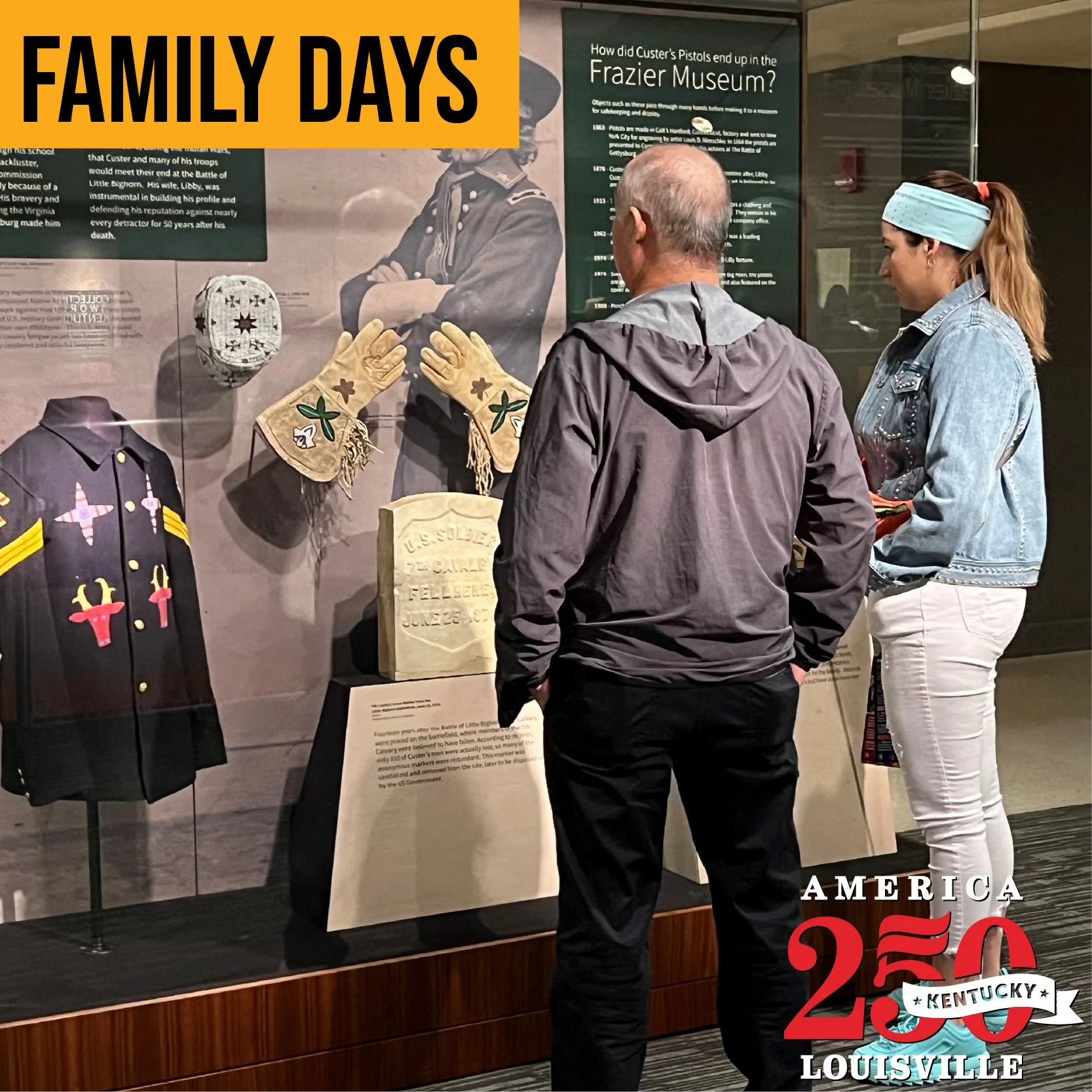 Family Days offerings revolving around themes of America's 250th anniversary.