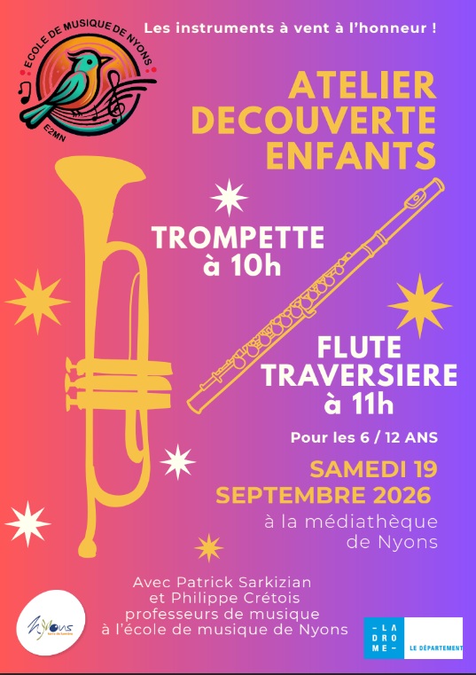 Atelier découverte trompette / flûte traversière