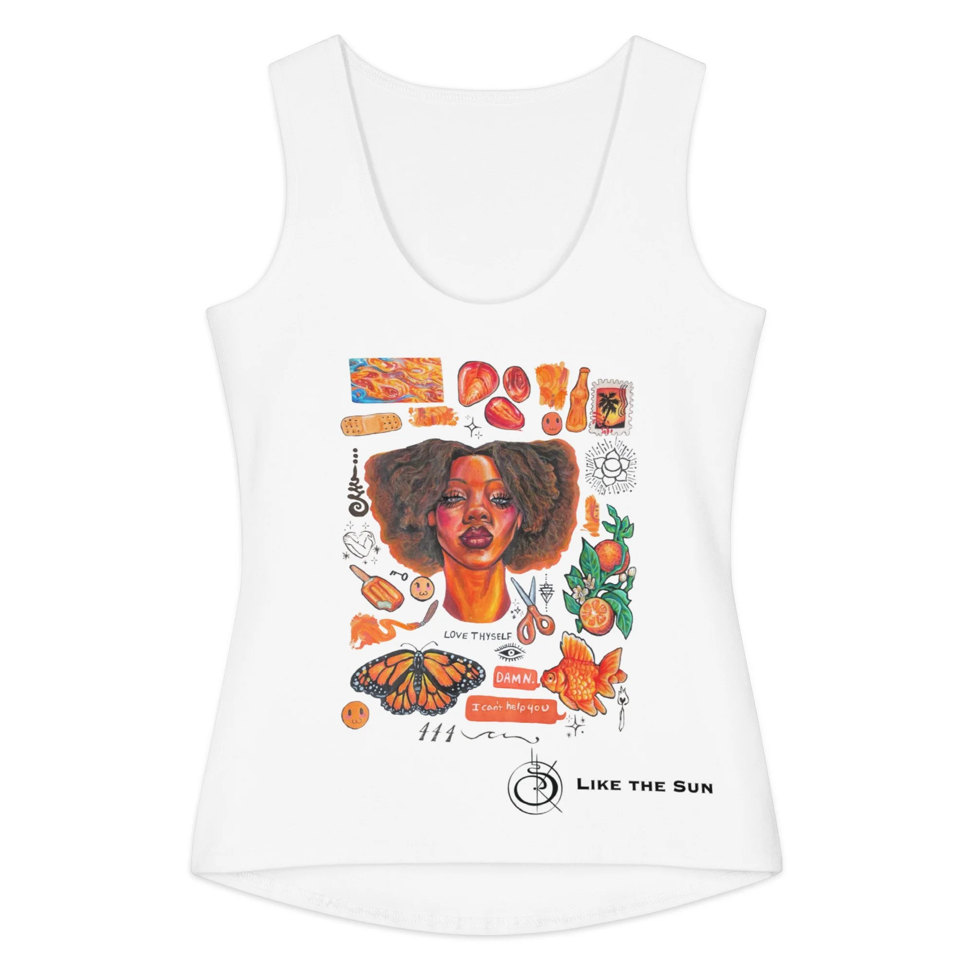 Multiiittudes Orange Tank Top copy