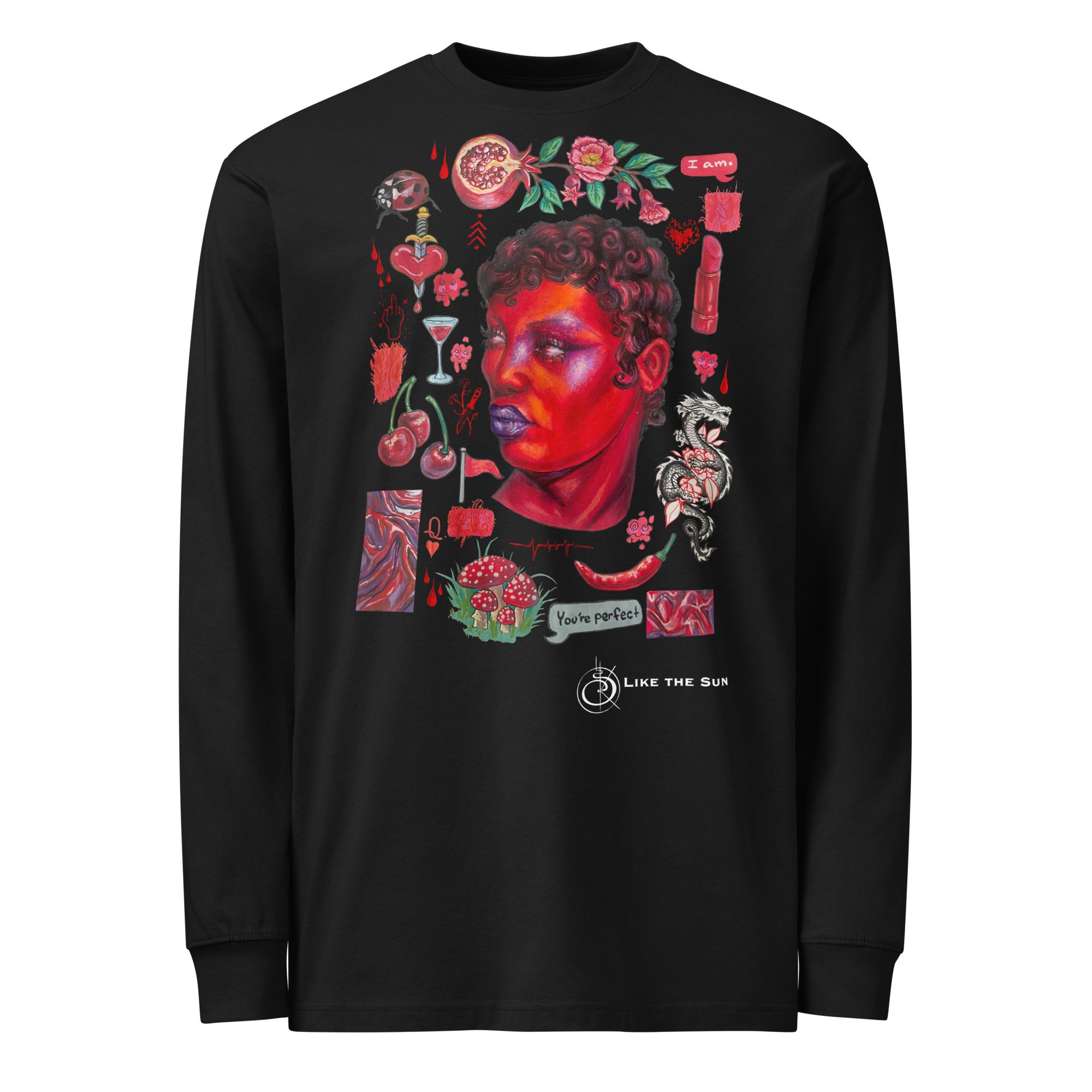Multiiittudes Red Long Sleeve Shirt Black