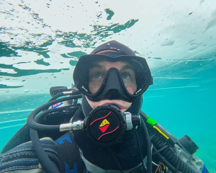 Underwater fieldwork for Under the Ice