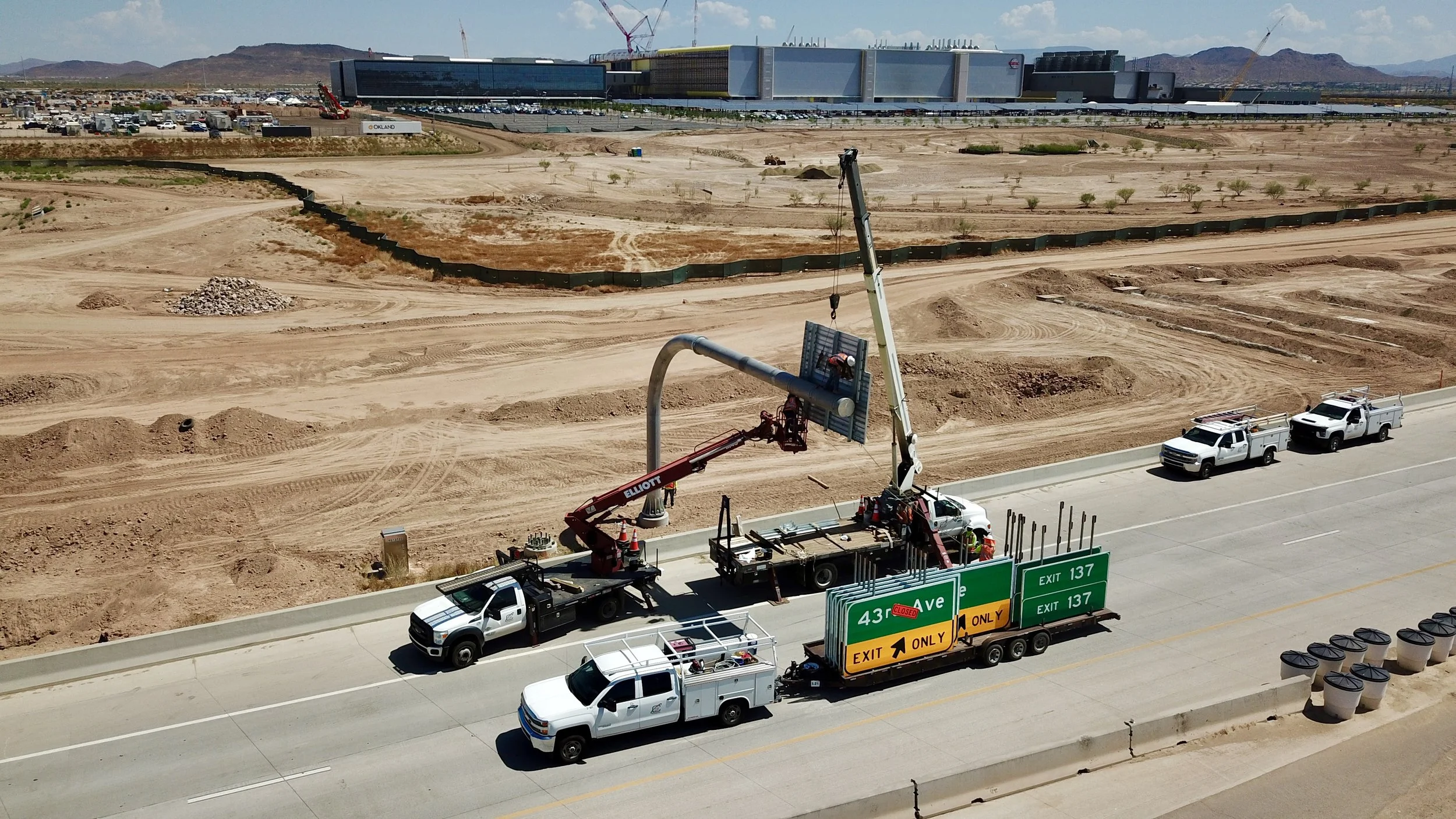 TSMC Highway Sign Install
