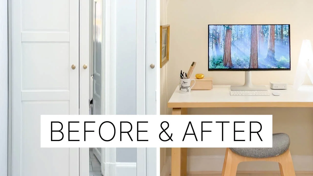 Turning a cold entry into a cozy home office