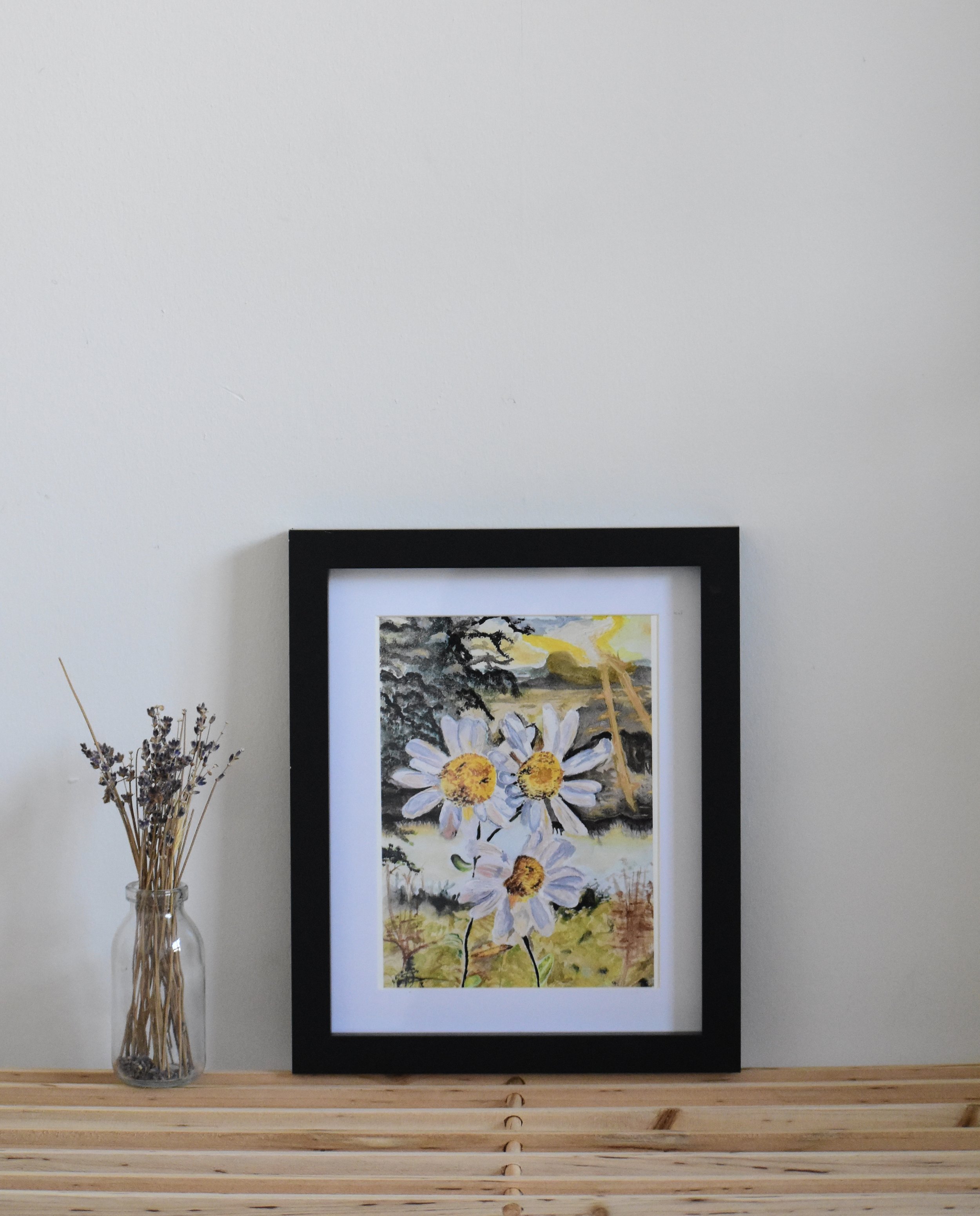 erica pham art fine art print limited edition daisies botanical decor homeware