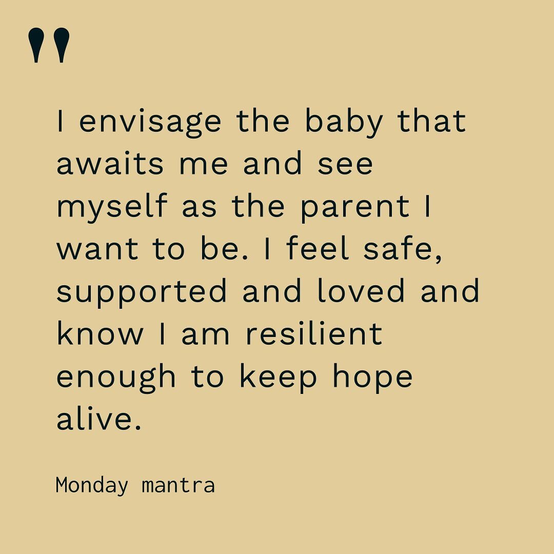 A little Monday mantra ❤️

&ldquo;I envisage the family that awaits me and see myself as the parent I want to be.&nbsp;I feel safe, supported and loved and know I am resilient enough to keep hope alive. I meet challenges in my life with flexibility a