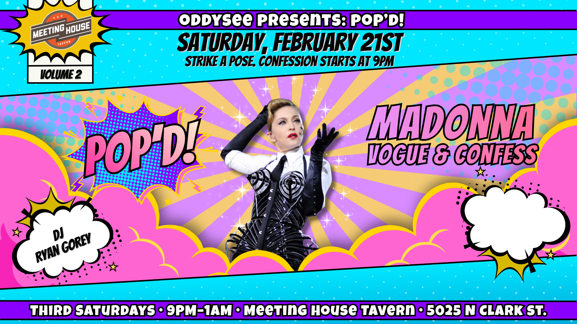 SATURDAY 2/21 • 9PM-1AM