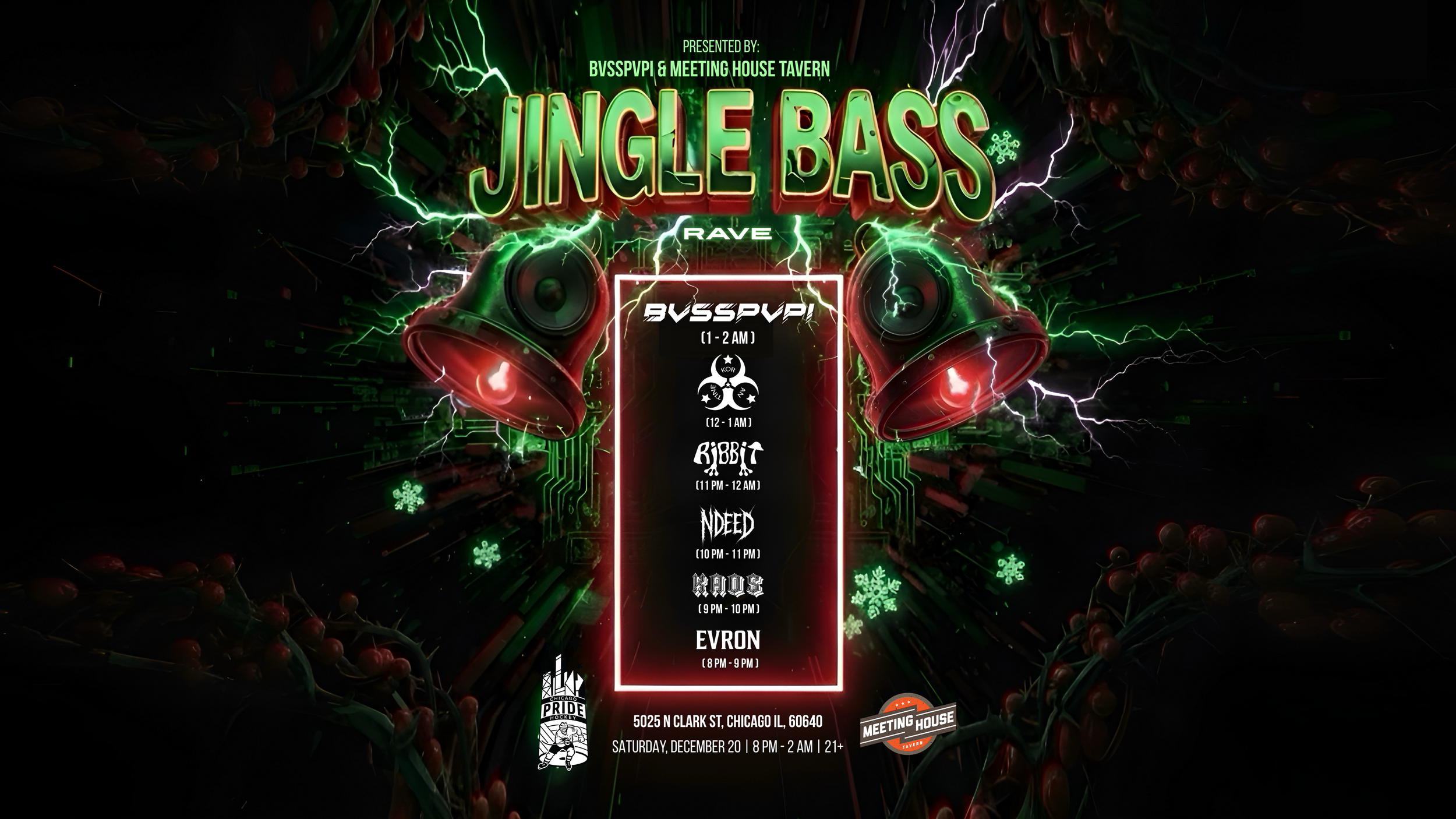 SATURDAY DECEMBER 20TH • 8PM-2AM