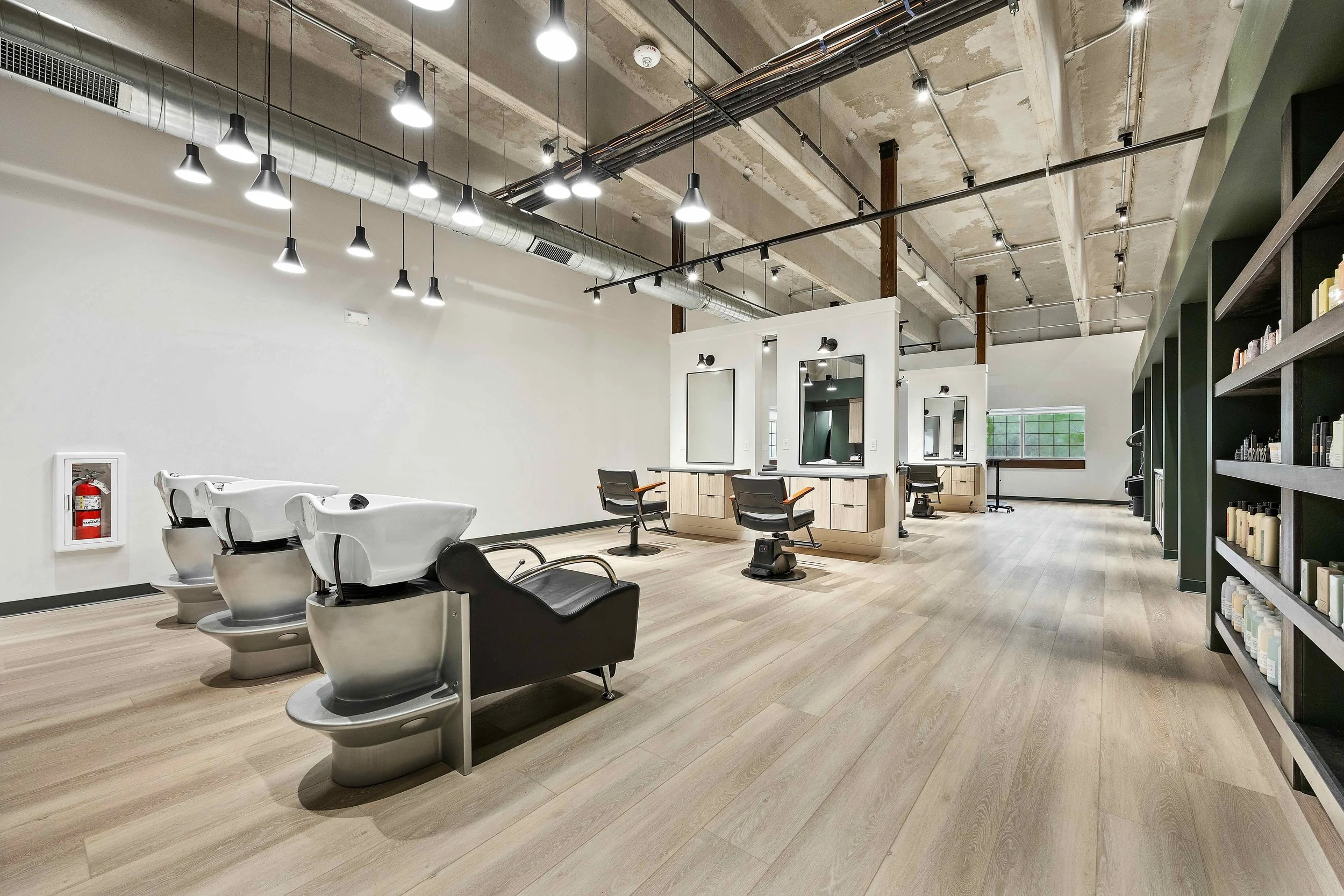 Fox Den Hair Salon; Space Planning by Form Function Studio
