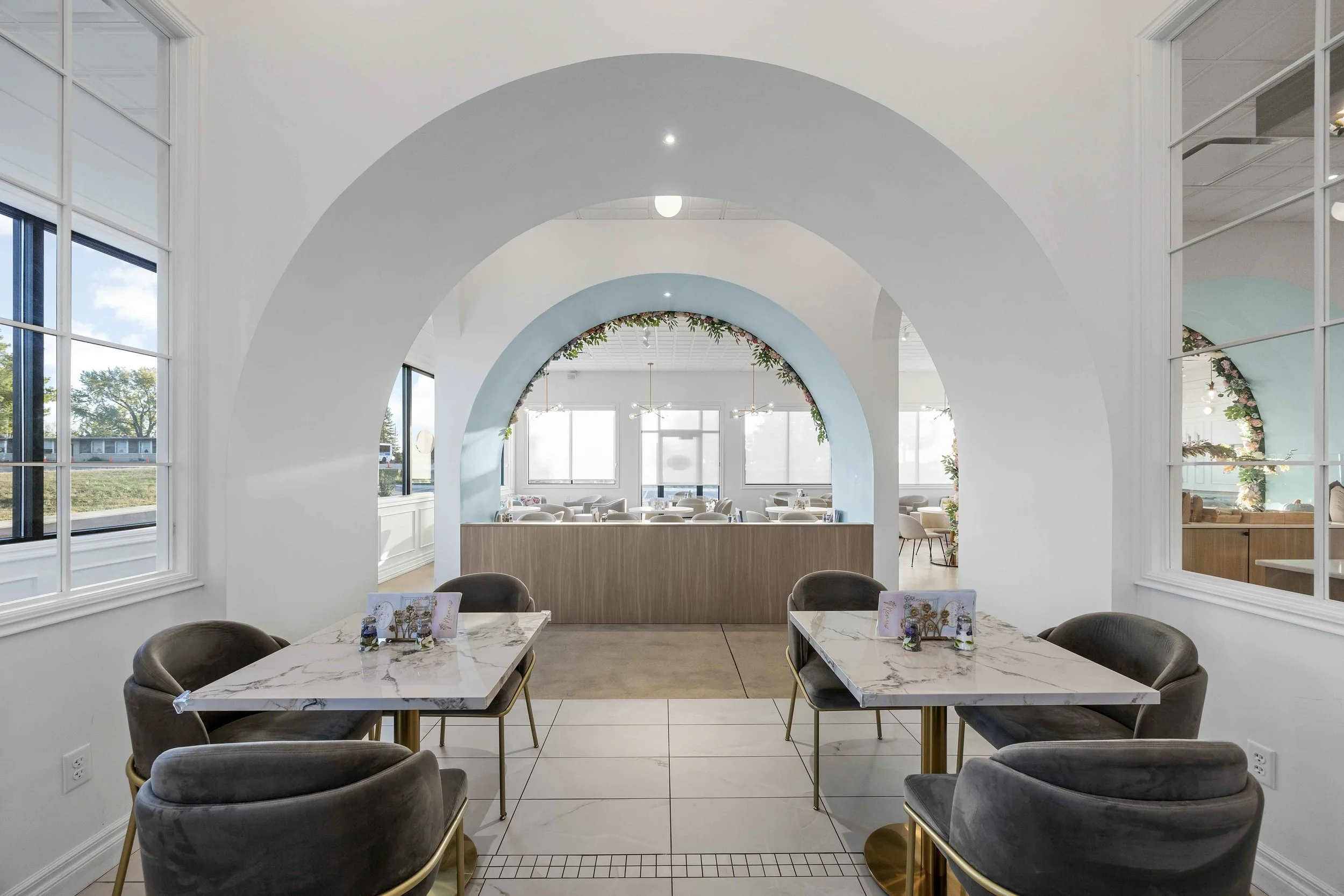 Form Function Studio performed space planning services in Dubuque, Iowa at a roses and berries cafe