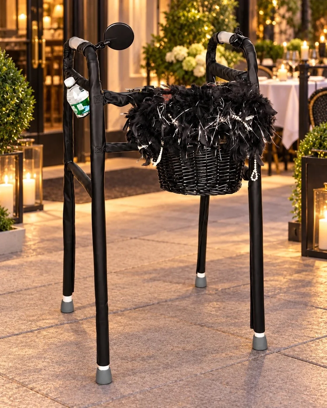 Date Night Whimsy Walkers decorative kit in an evening lifestyle setting