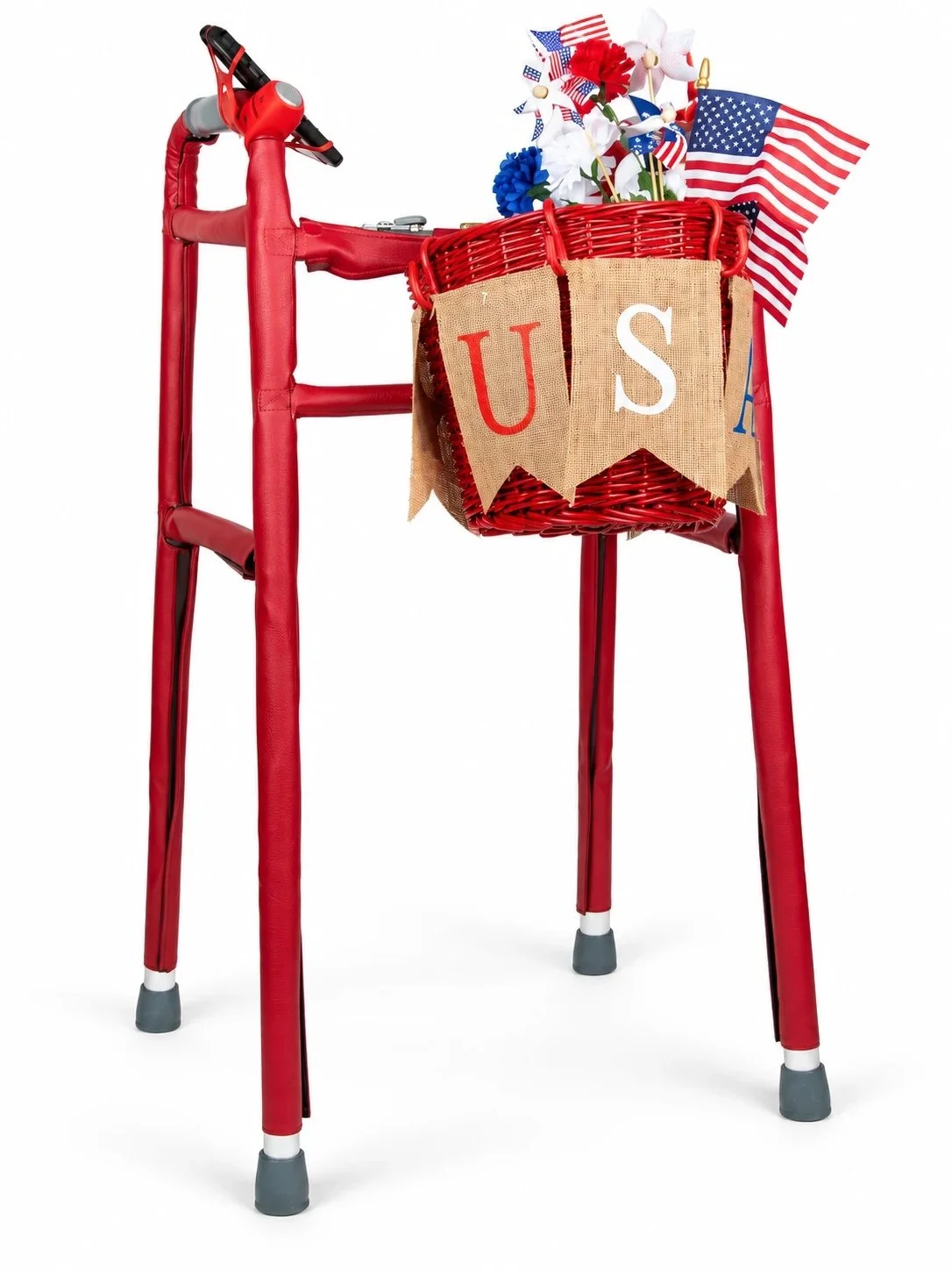 Stars and Strides red Whimsy Walkers decorative kit, side view