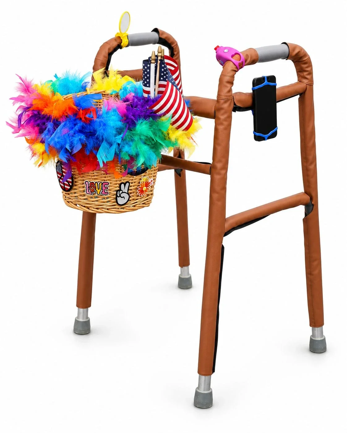 Movin’ & Groovin’ Whimsy Walkers decorative accessory kit, three-quarter view