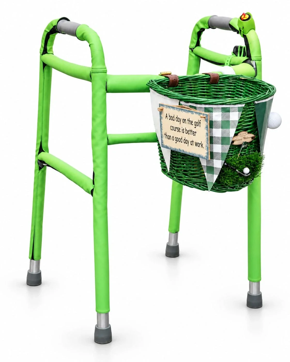 Tee Time Whimsy Walkers decorative accessory kit, opposite-angle view