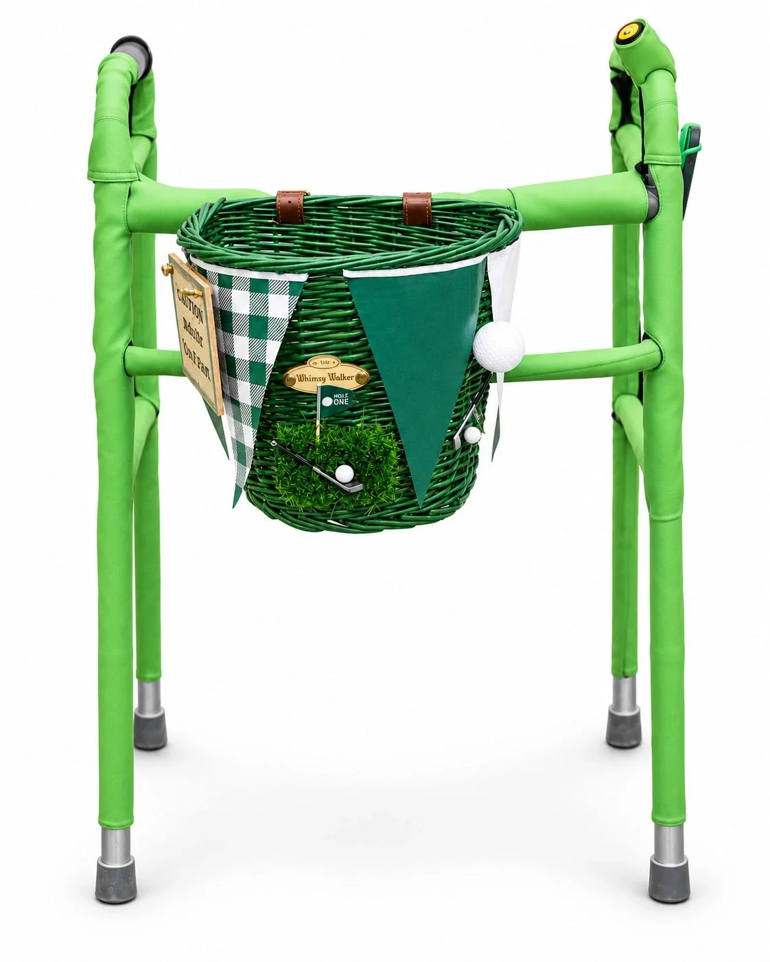 Tee Time Whimsy Walkers decorative accessory kit, front view