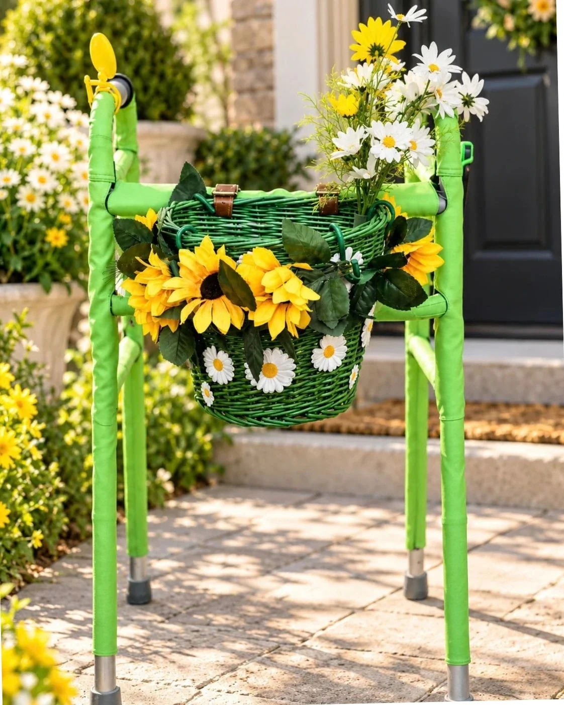 Spring Fling Whimsy Walkers decorative accessory kit in a lifestyle setting