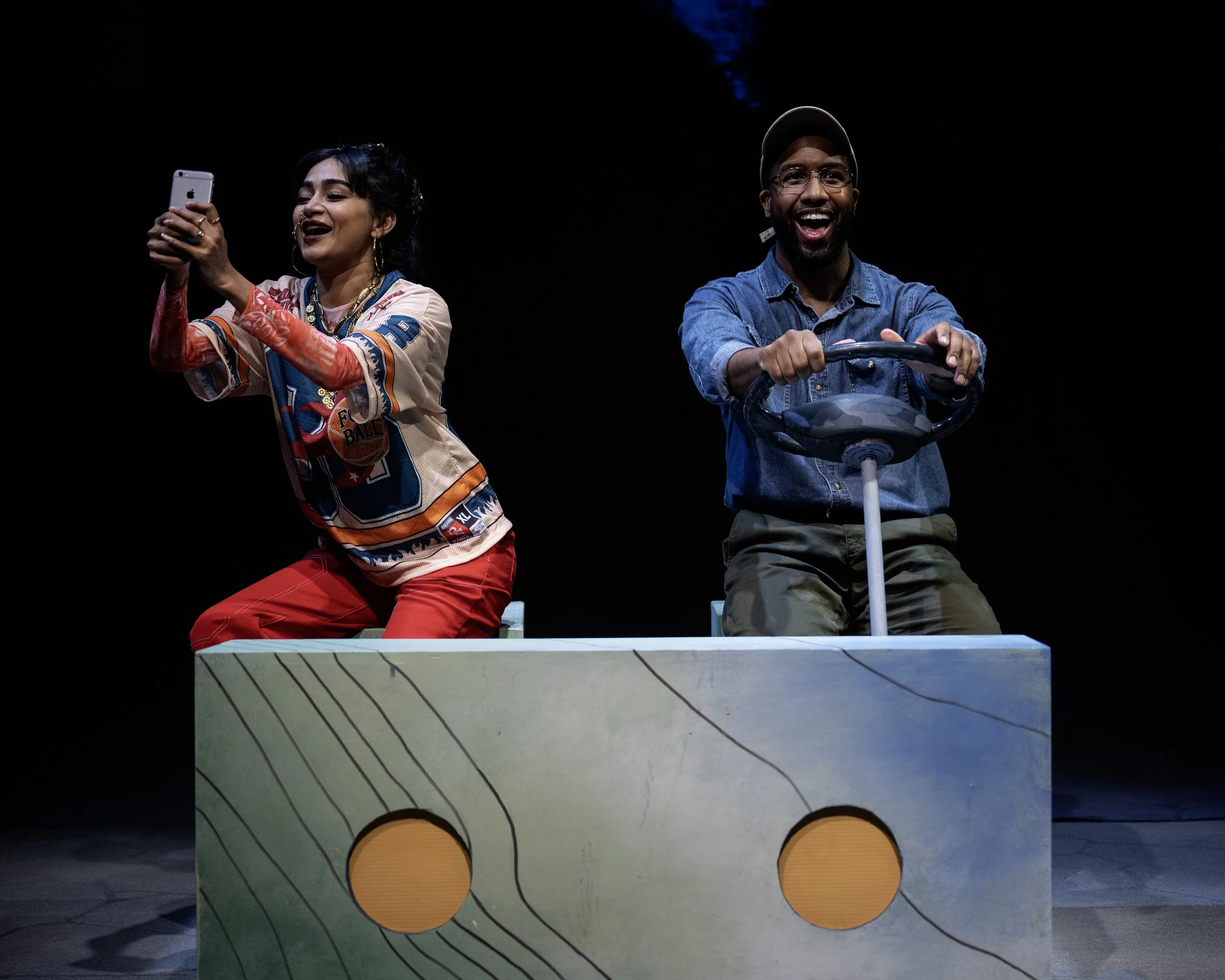 (l-r) Surasree Das and Shawn Sebastian Naar in Young Americans, April 9 - 26. Photo by Teresa Castracane Photography.