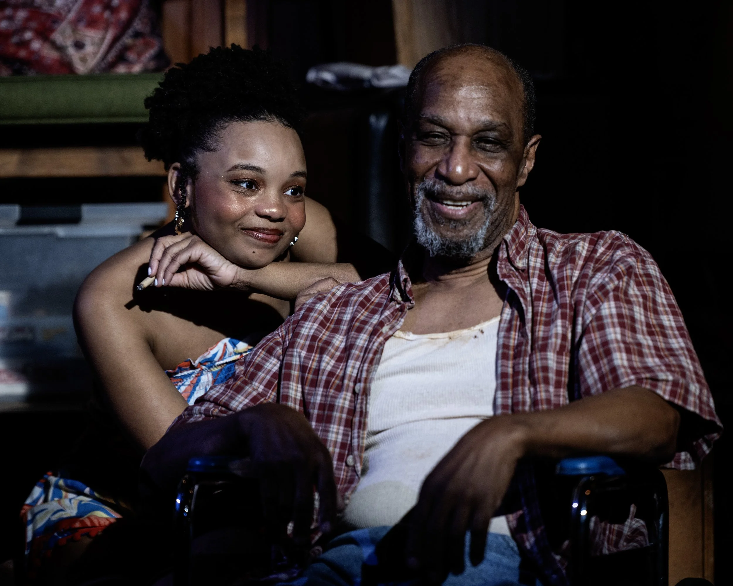 (l-r) Hannah Taylor and Addison Switzer in Between Riverside and Crazy, February 26 - March 8. Photo by Teresa Castracane Photography