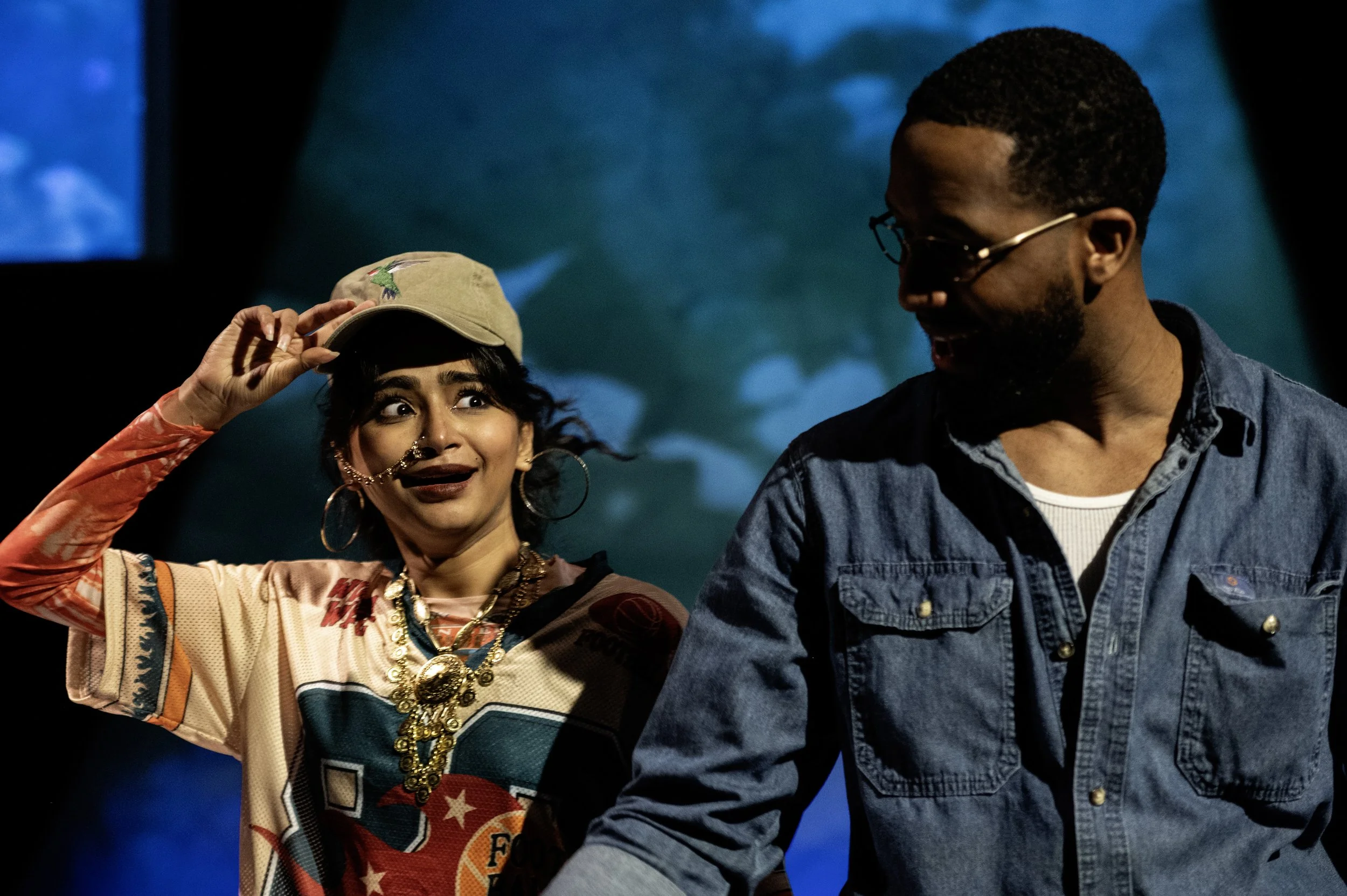 (l-r) Surasree Das and Shawn Sebastian Naar in Young Americans, April 9 - 26. Photo by Teresa Castracane Photography.