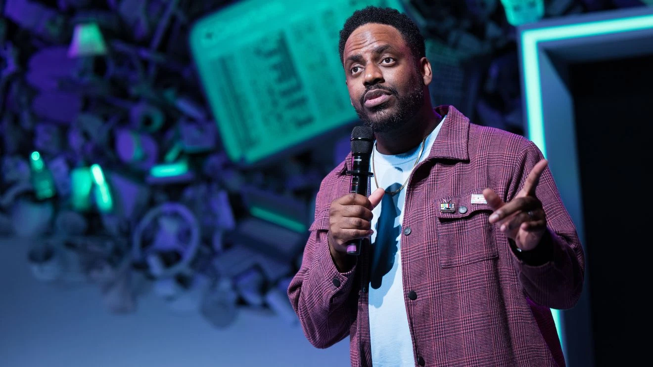 Baron Vaughn in Baron Vaughn: Cycle Breaker, as part of The Logan Festival or Solo Performance, August 20 - 30. Photo by Ron Heerkens Jr./Goat Factory Media