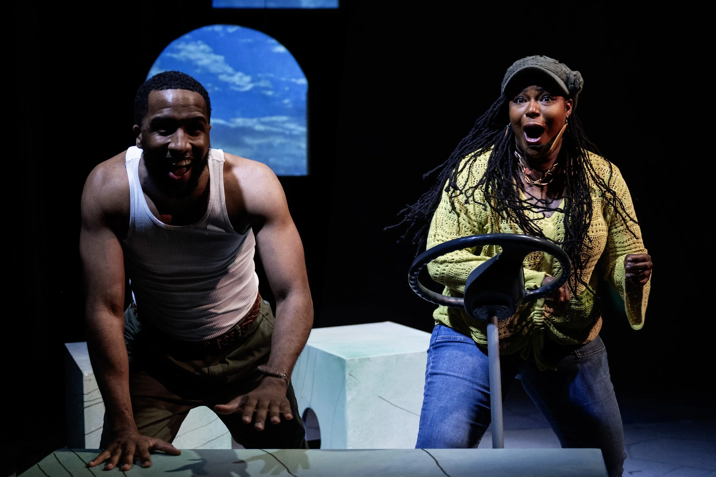 (l-r) Shawn Sebastian Naar and Jasmine Joy Brooks in Young Americans, April 9 - 26. Photo by Teresa Castracane Photography.