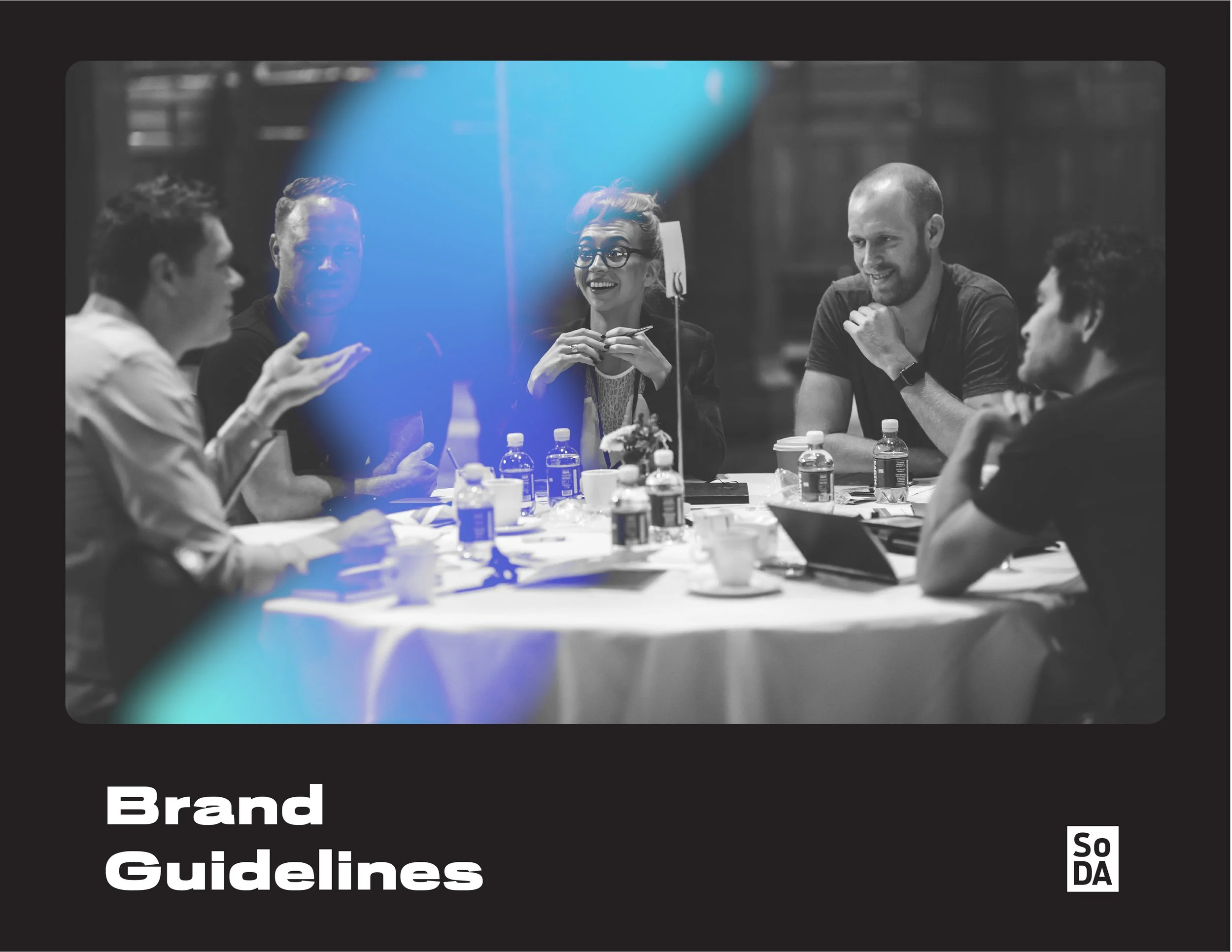 Sample pages from SoDA's new styleguide