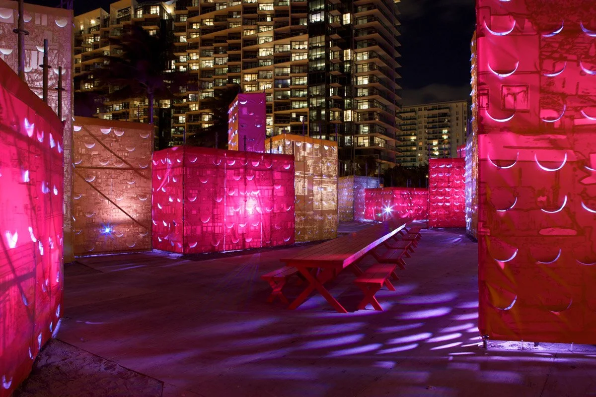Art Basel Miami - Pae White Oceanfront installation