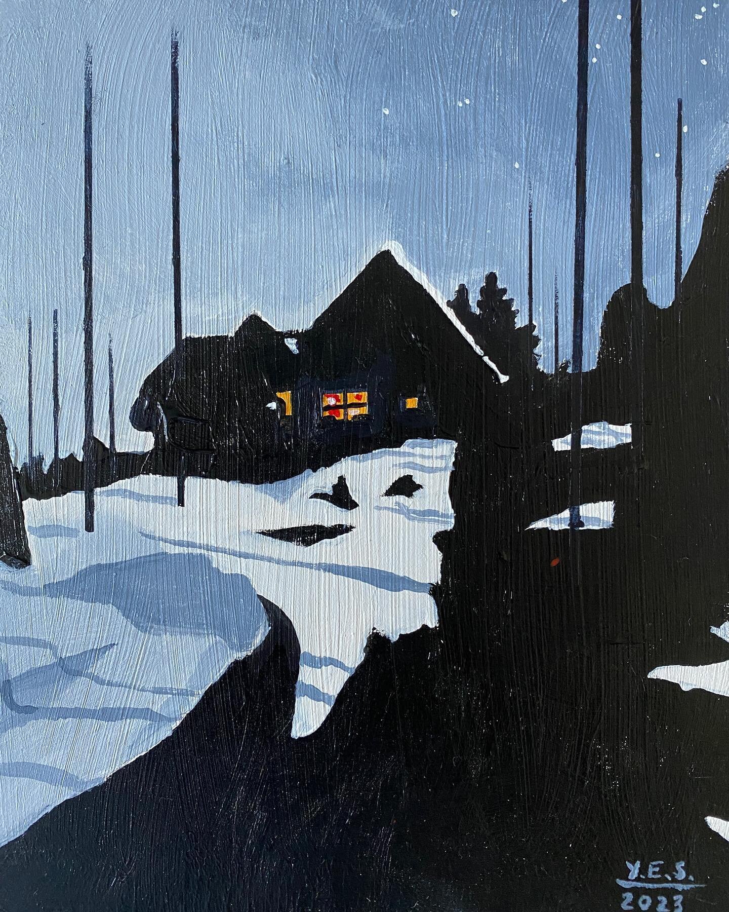 Jay&rsquo;s home. Halibut Cove, Alaska. A gift for Lisa. Acrylic on wood panel. #halibutcove #alaska #landscapepaintingnow #landscapeart #artwork #artist