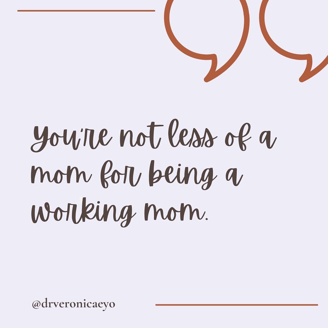 Today's labor day and I would like to give a shoutout to the working moms out there!

Society has conditioned women to be perfect mothers AND perfect employees. Some mothers are already feeling guilty for leaving their babies after their maternity le