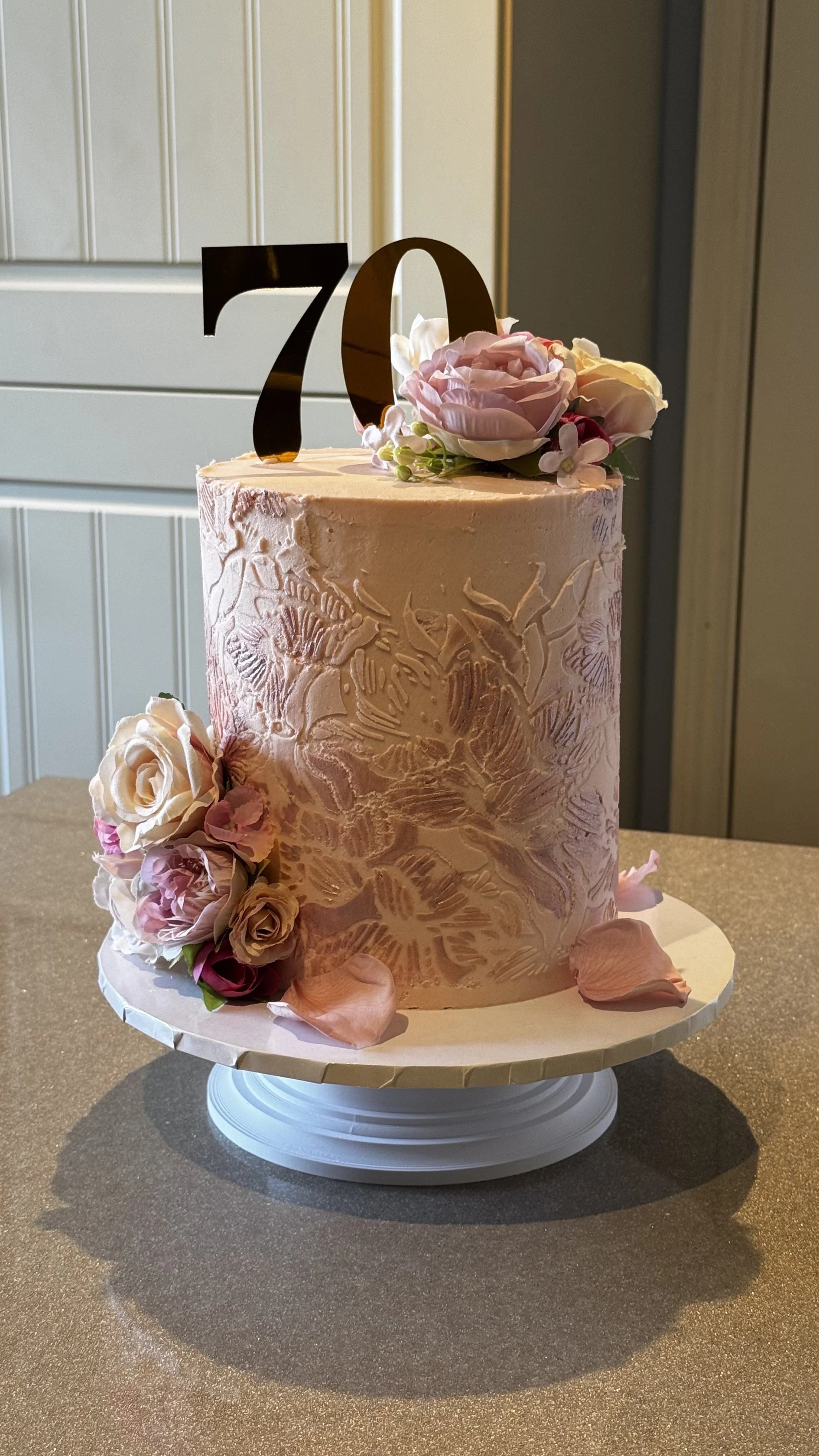 70th Birthday Celebration Cake
