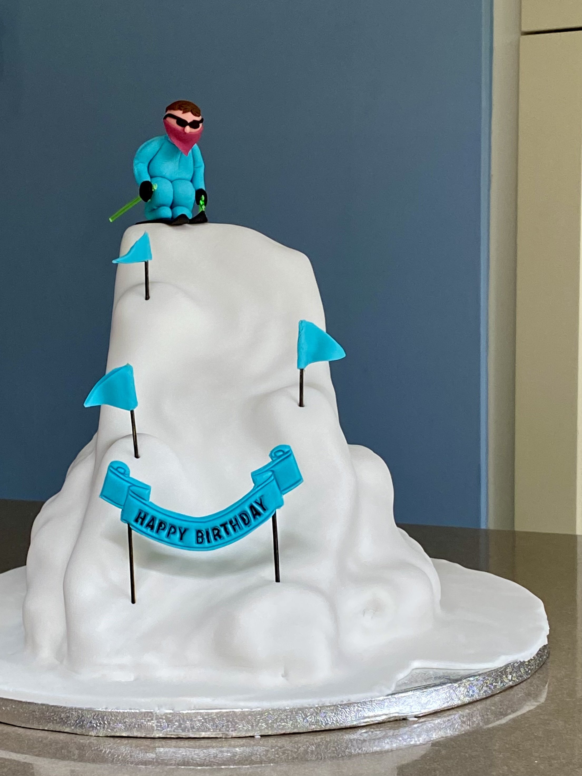 Snowboarder Fondant Cake Topper Kit, Snowboard Cake Decorations