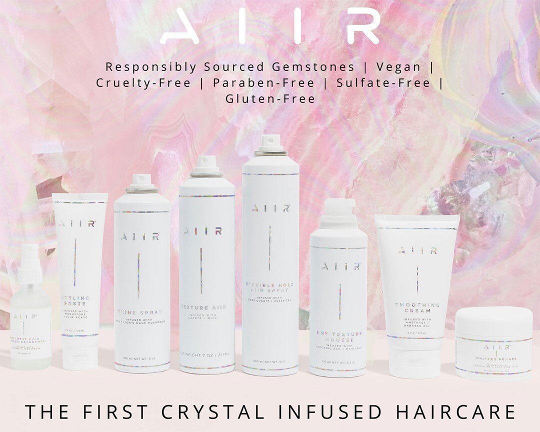 Crystal-infused haircare? Yes, please! ✅⠀⠀⠀⠀⠀⠀⠀⠀⠀
⠀⠀⠀⠀⠀⠀⠀⠀⠀
We're pleased to announce that we carry @aiirprofessional, a line of products that blend natural botanicals with precious gemstones. So go on, refresh your hairstyle (&amp; your mood)! ⠀⠀⠀⠀⠀