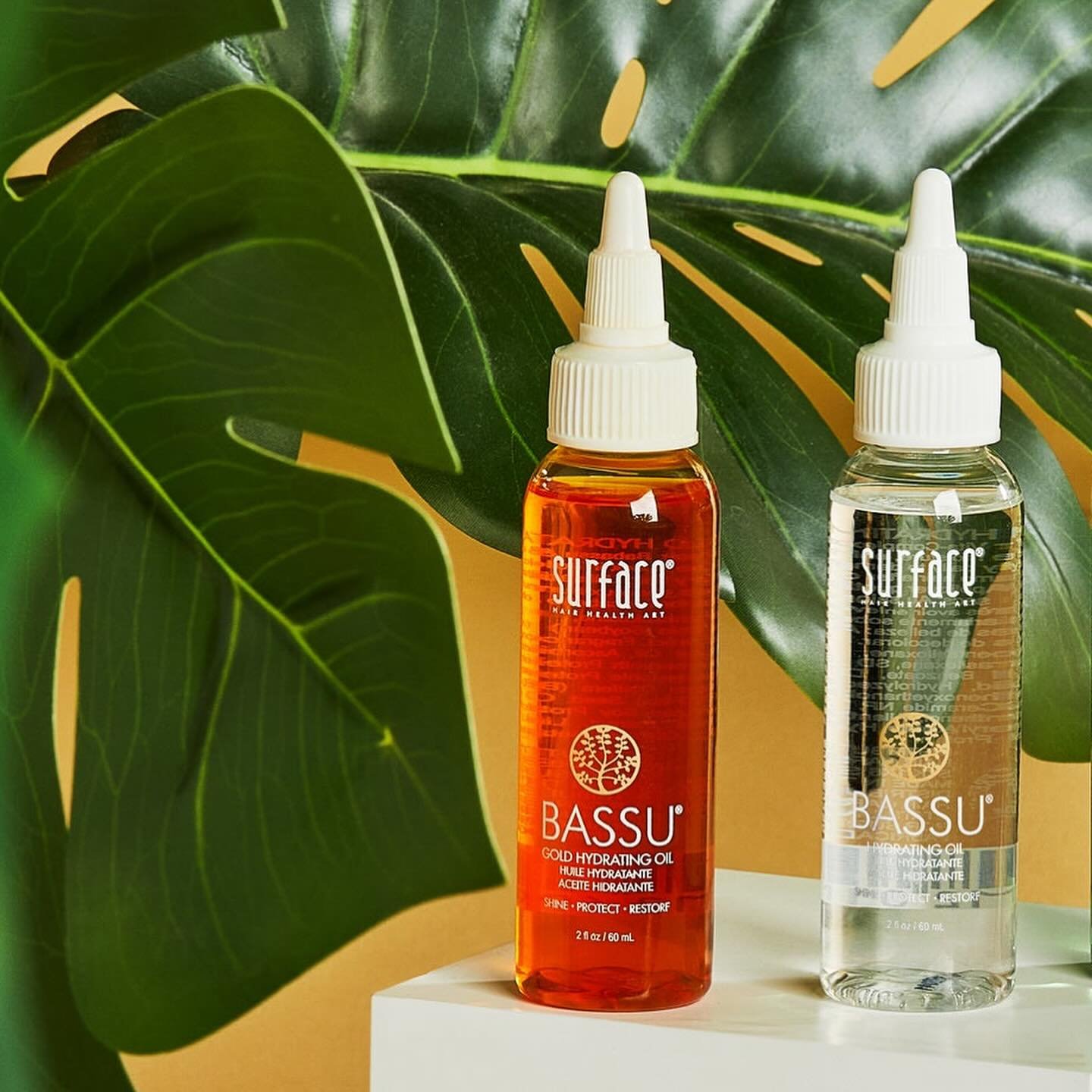 The Bassu Hydrating Oils are Lauren &amp; Kelly&rsquo;s favorite when adding shine and hydration to all hair types. 🌱🫶🏼 It&rsquo;s weightless and UV protectant. 

The amino acids and proteins add moisture and repair, also adding so. much. shine. t