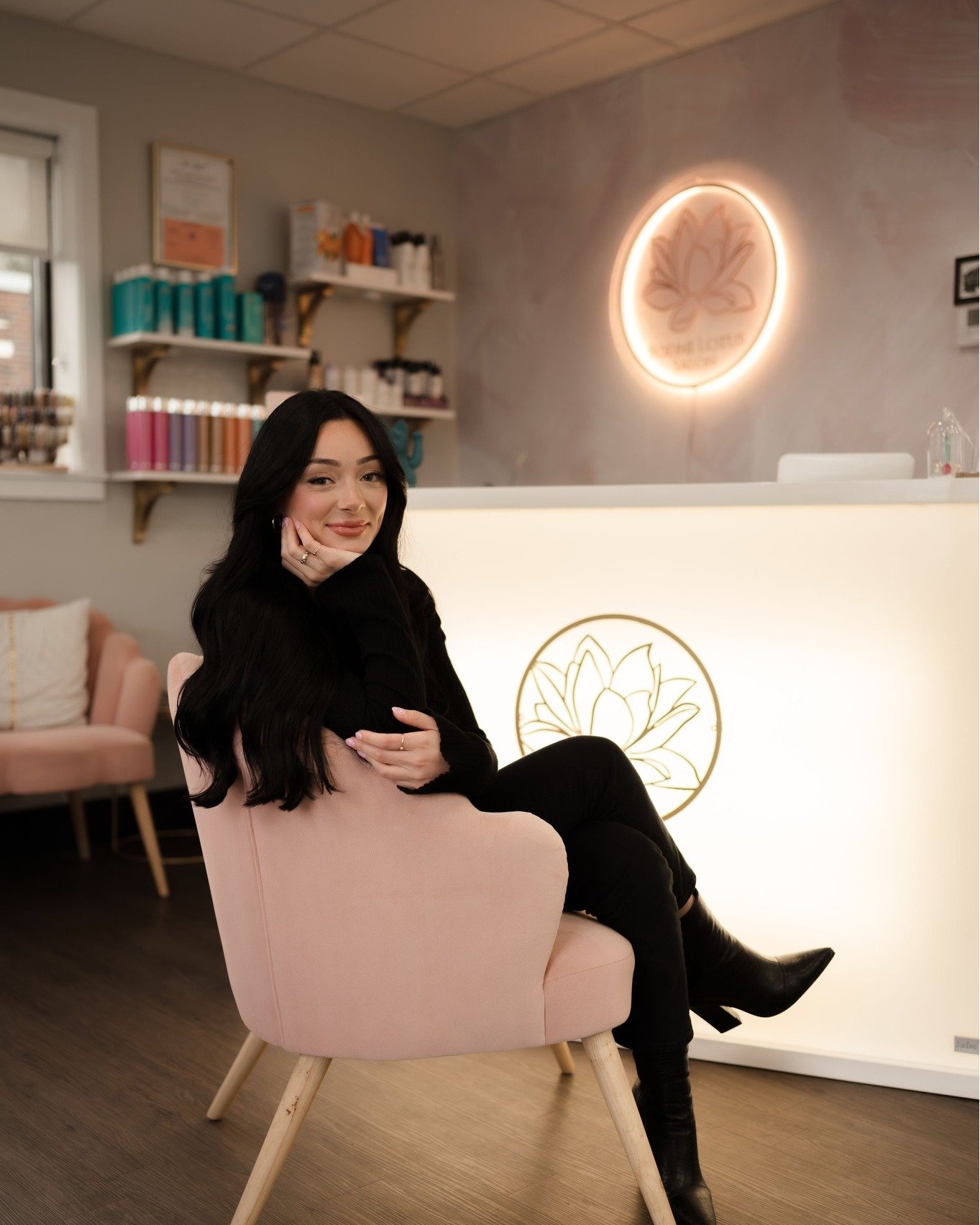 ✨Cristina ✨
🔹Lash artist and wax specialist at Bodhi Lotus Salon
🔹 Been in the in the industry for 7 years.
🔹 Certified Lash Tech 
🔹Specializes in facial waxing 
🔹Loves yoga and hiking 
🔹Loves rescuing dogs 
Cristina is certified in the art of 