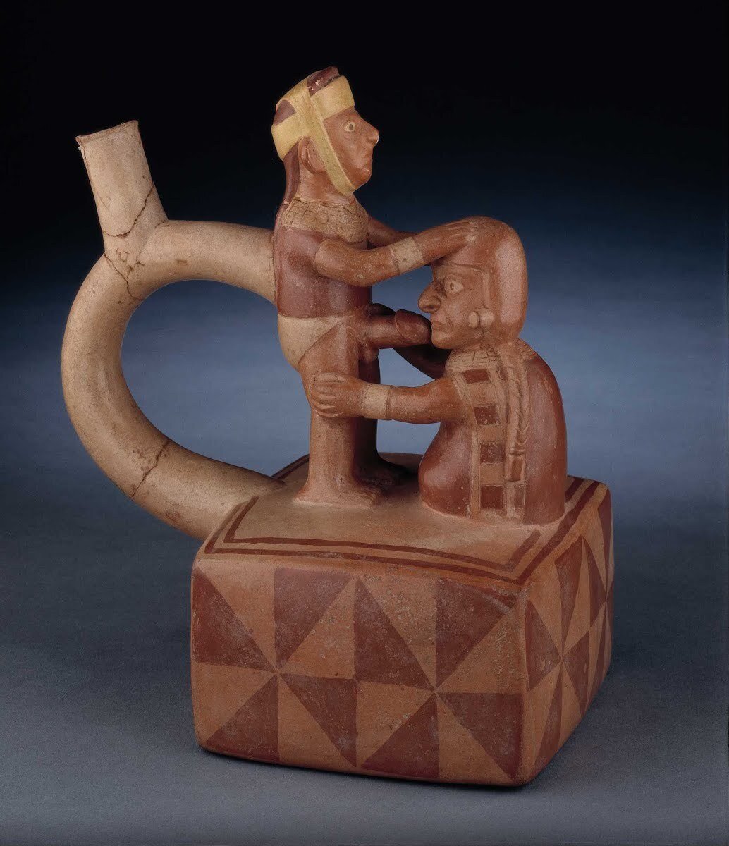 The purpose of the Moche erotic pottery is still unknown in part due to the...