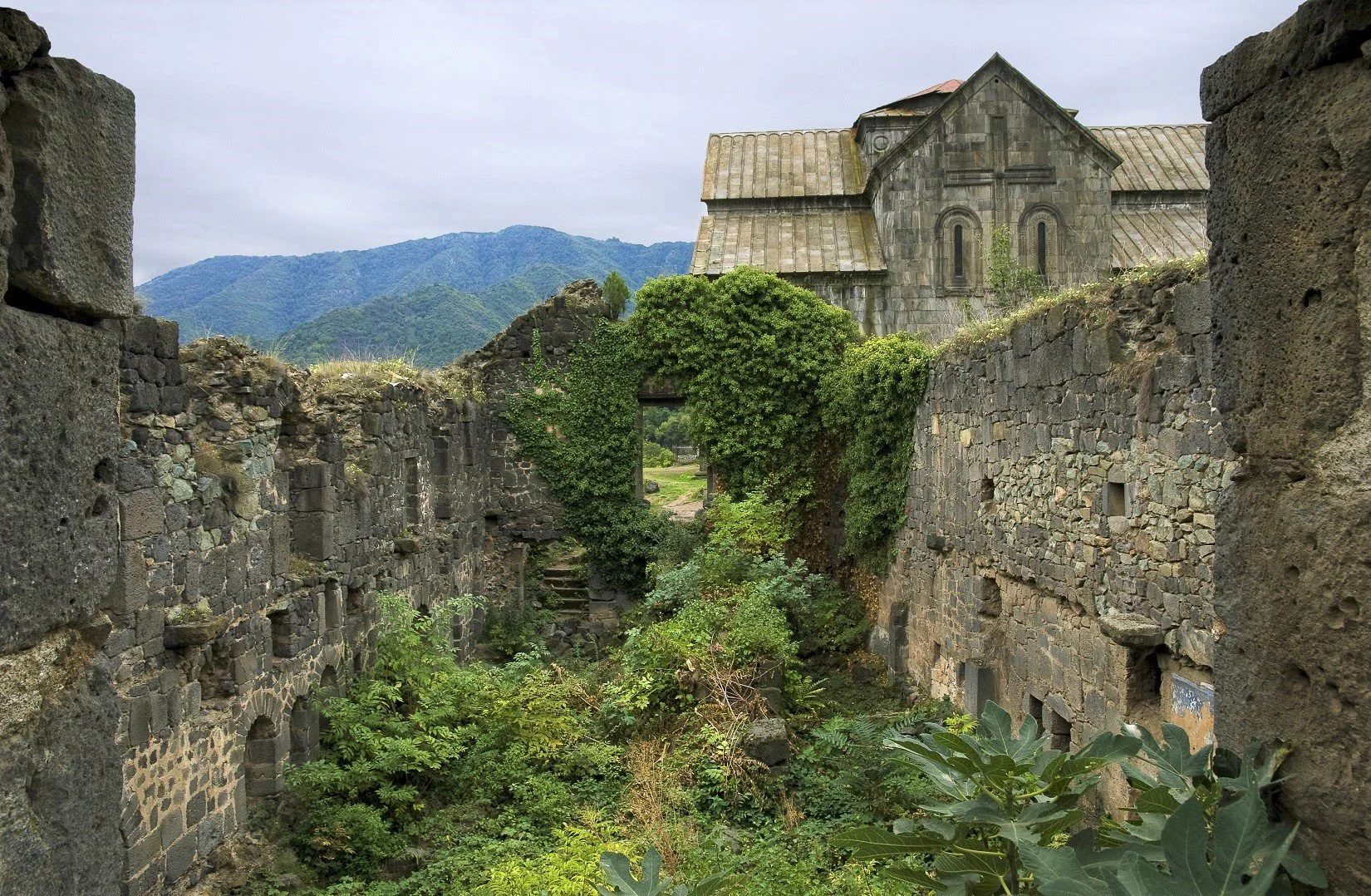 Ruins of the Armenian Akhtala Monastery also known as Pghindzavank